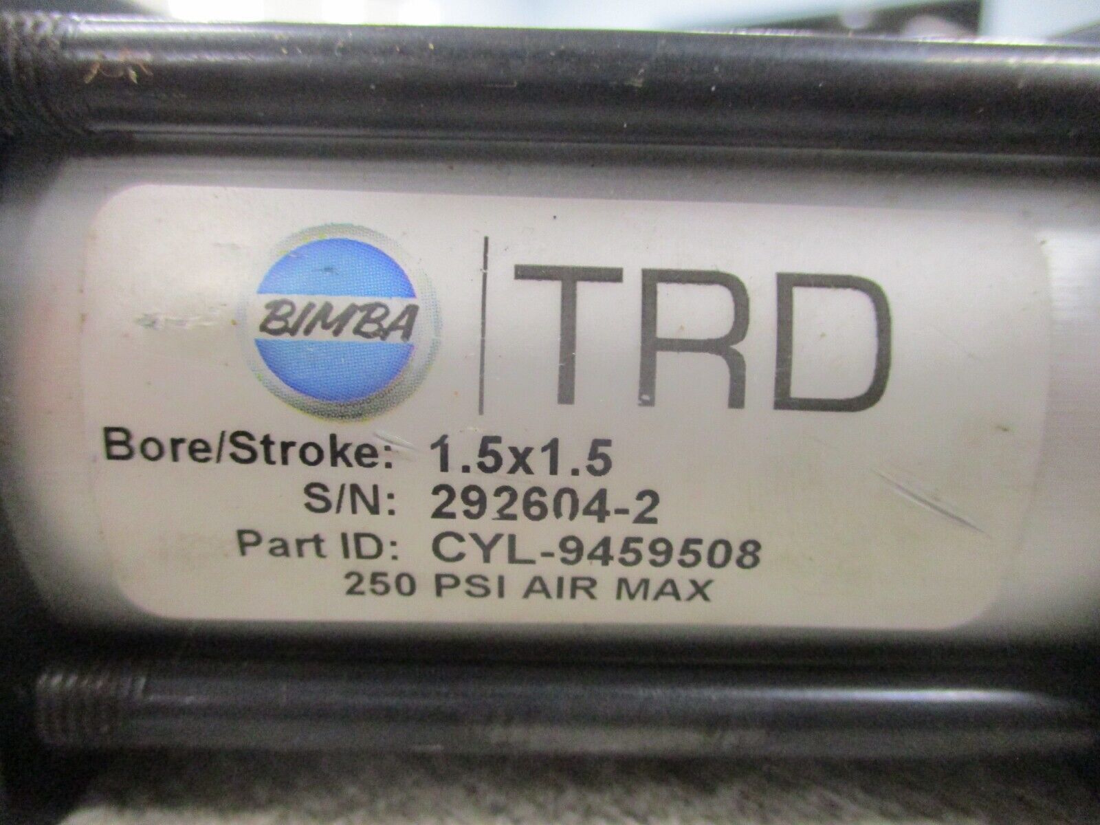 Bimba TRD Pneumatic Air Cylinder CYL-9459508 250PSI *No Box* New Surplus