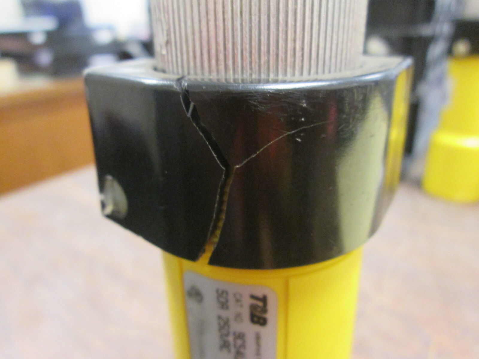 Russellstoll Connector 9C54U2T/C75 50A 250V 3P 4W *Cracked End* Used