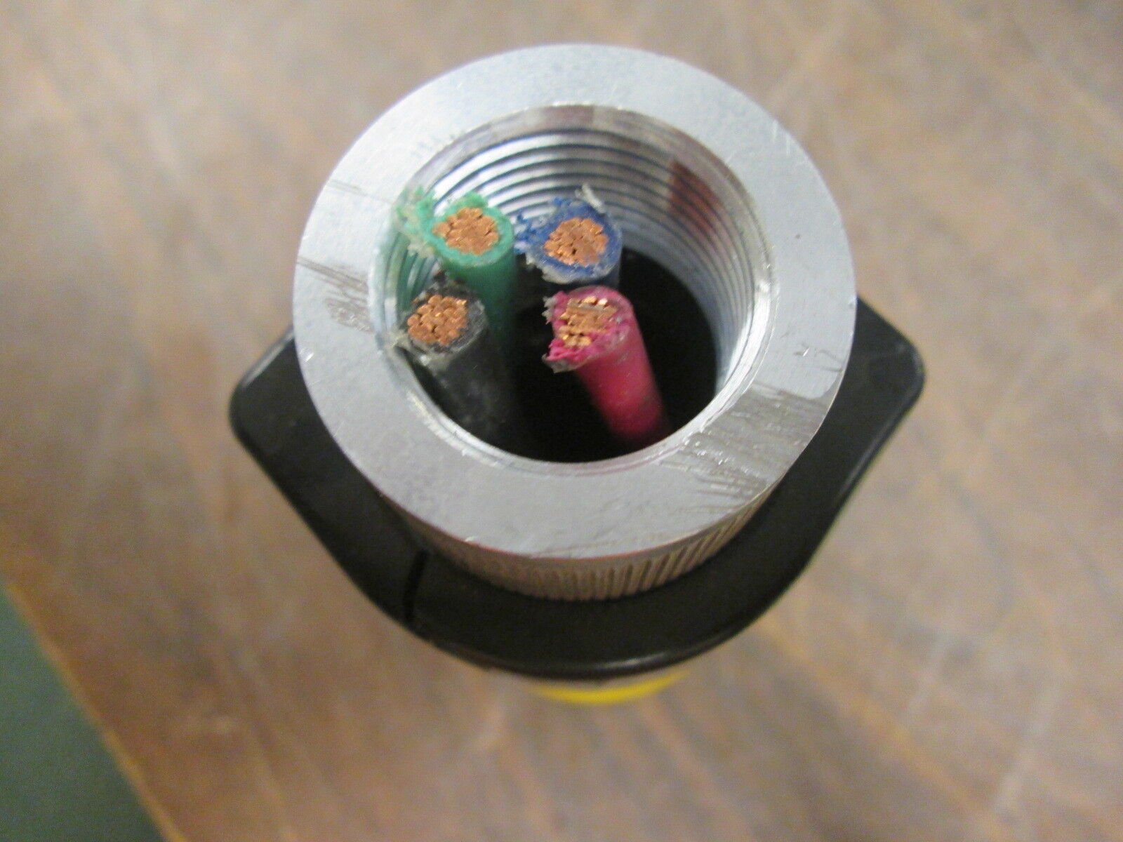 Russellstoll Connector 9C54U2T/C75 50A 250V 3P 4W *Cracked End* Used