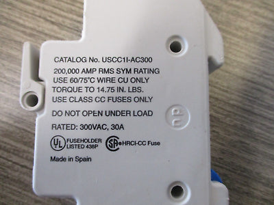 Gould Ultrasafe Fuse Holder USCC1I-AC300 *Lot of 2* Used