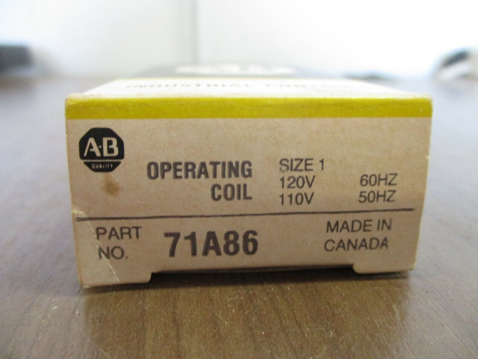 Allen-Bradley Magnetic Coil 71A86 120V@60Hz 110V@50Hz Size 1 New Surplus