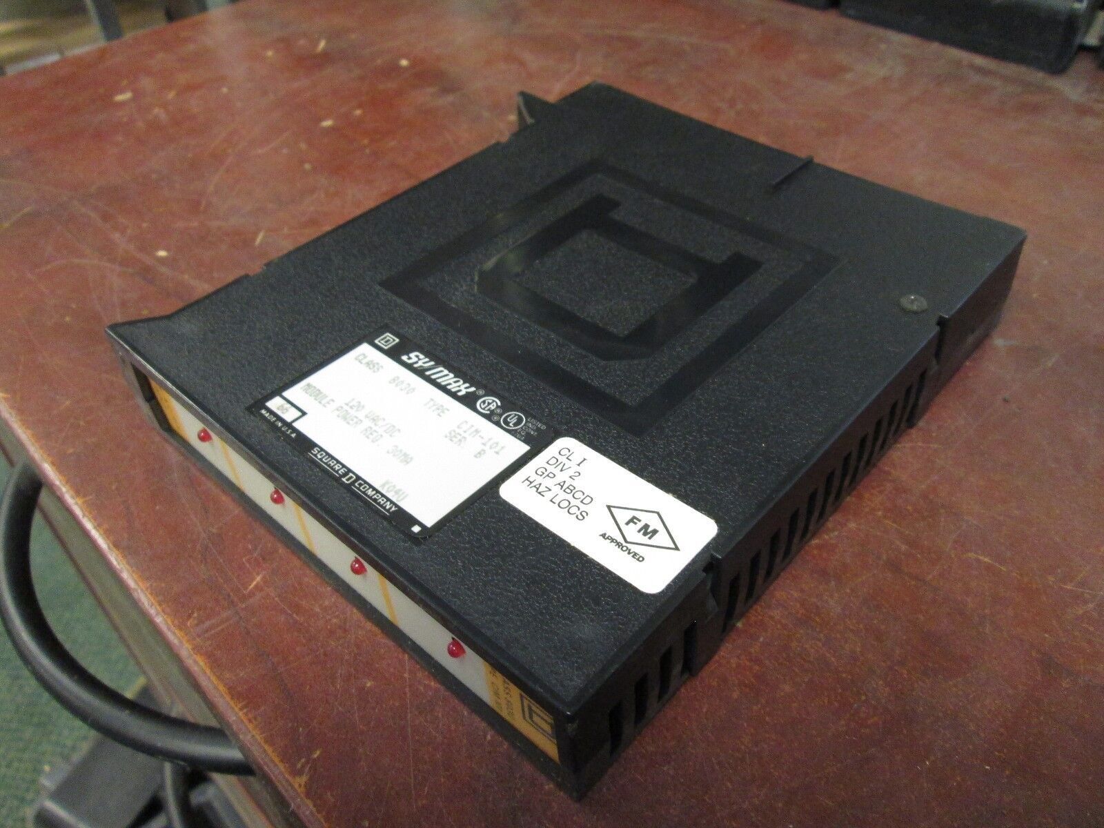 Square D Symax Input Module 8030 CIM-101 120V AC/DC 30mA Series B Used