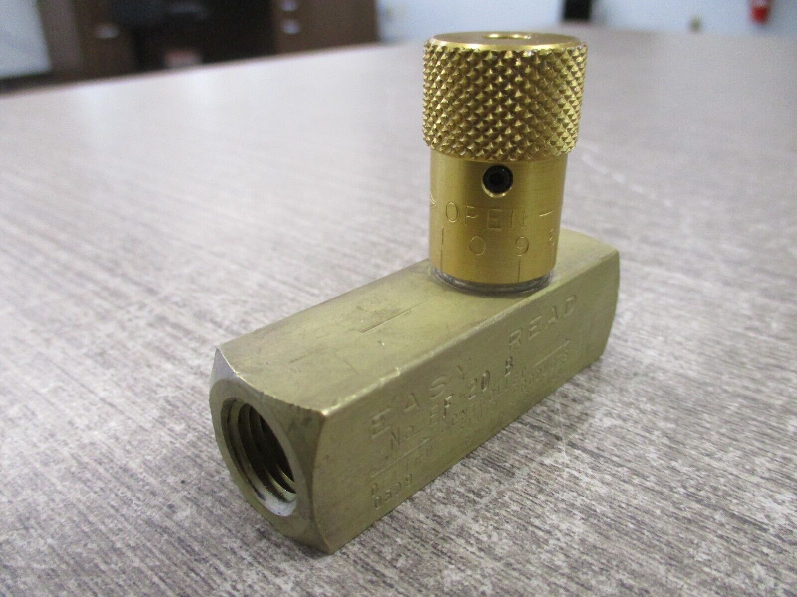 Deltrol Easy Read Flow Control Valve EF 20 B Used