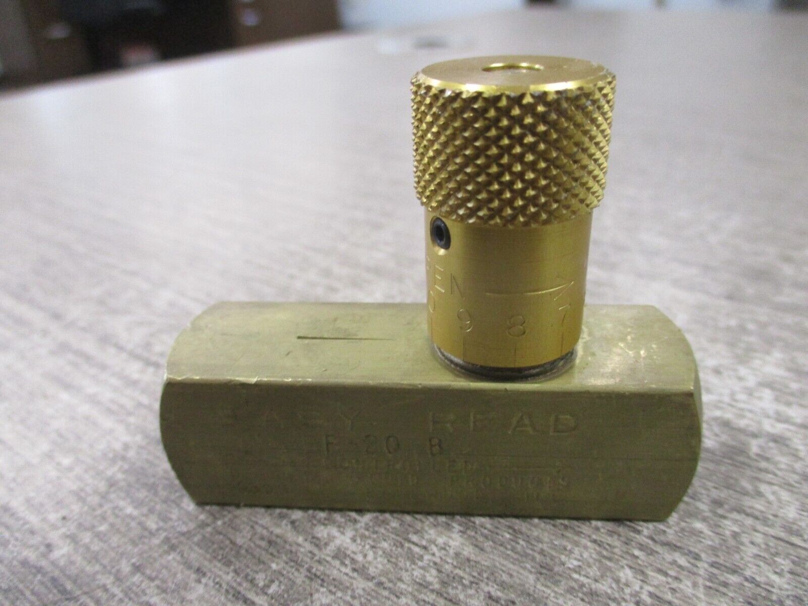 Deltrol Easy Read Flow Control Valve EF 20 B Used