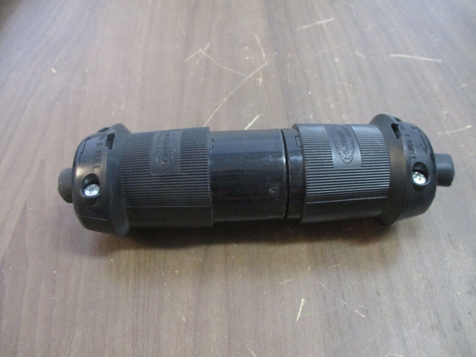 Hubbell Plug & Connector Set HBL2623EBK / HBL2621EBK 30A 250V Used