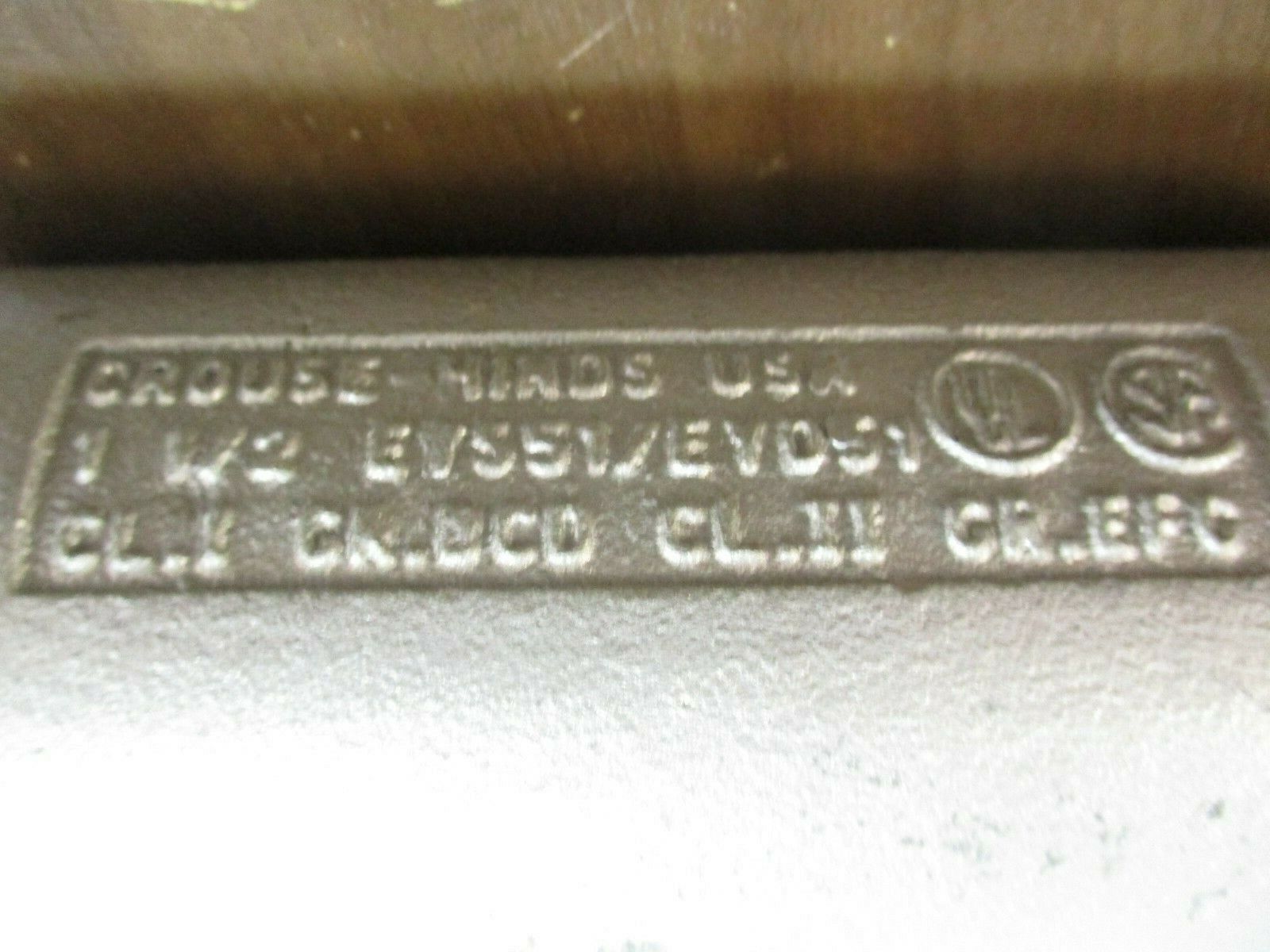 Cooper Crouse-Hinds Condulet Sealing Fitting EYS516 Size: 1 1/2" Explosion Proof