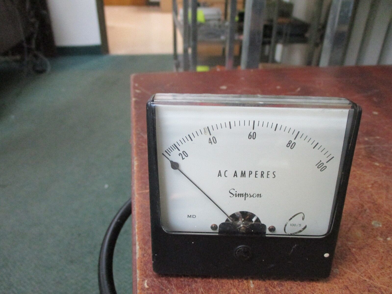 Simpson AC Ammeter Range: 0-100V Used