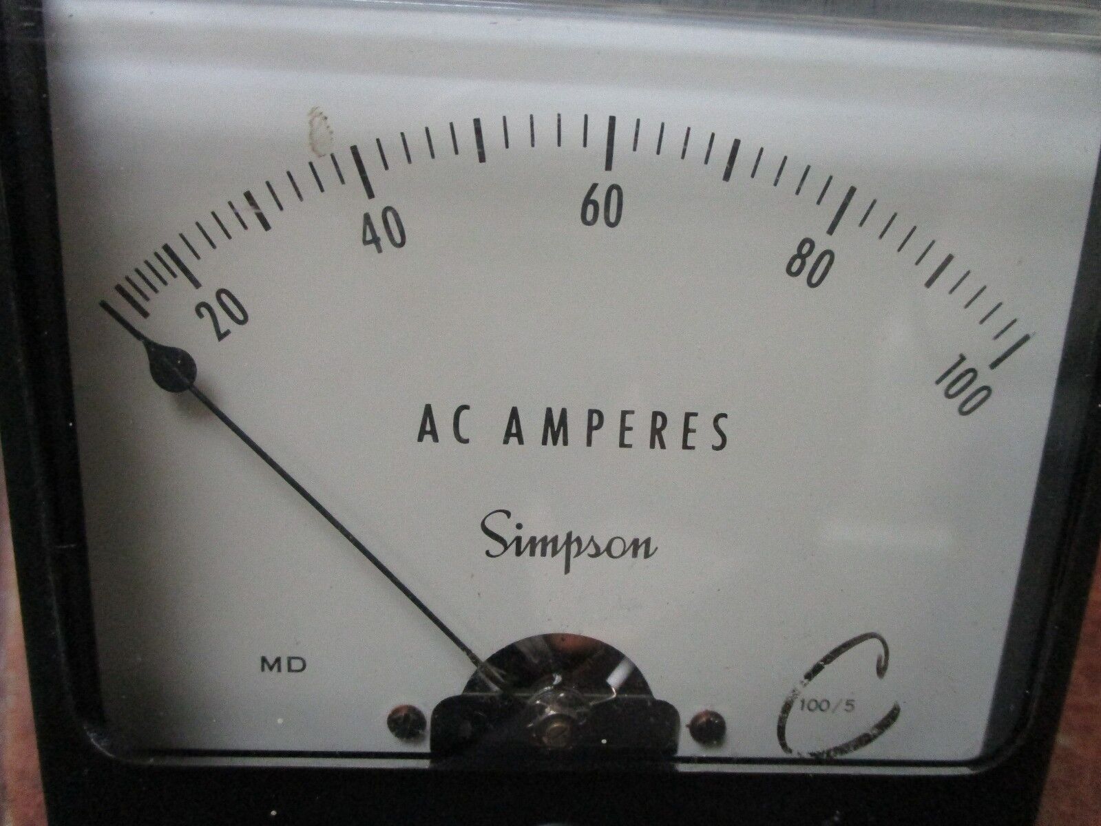 Simpson AC Ammeter Range: 0-100V Used