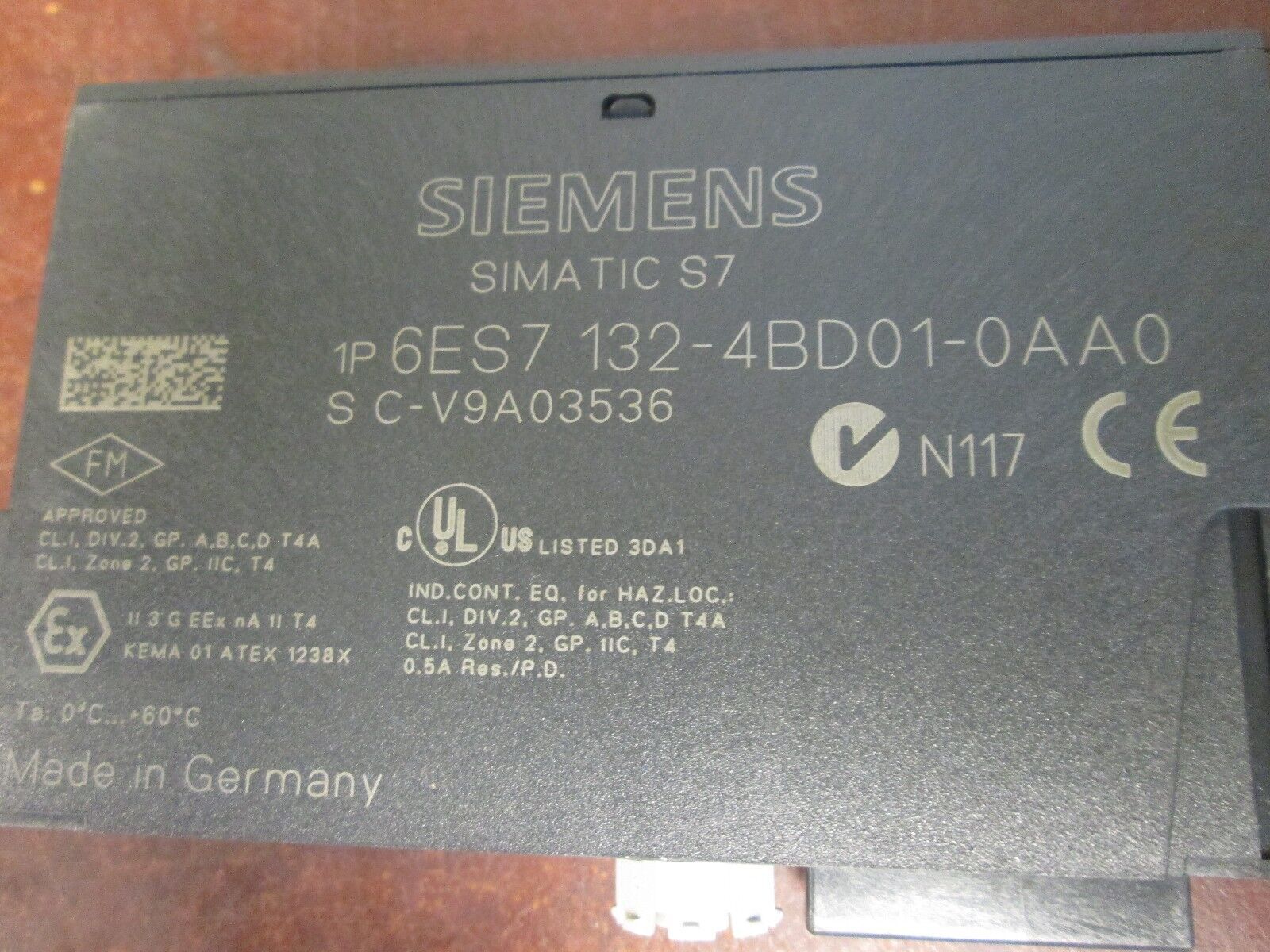 Siemens Simatic S7 Digital Output Module 6ES7 132-4BD01-0AA0 24VDC 0.5A Used