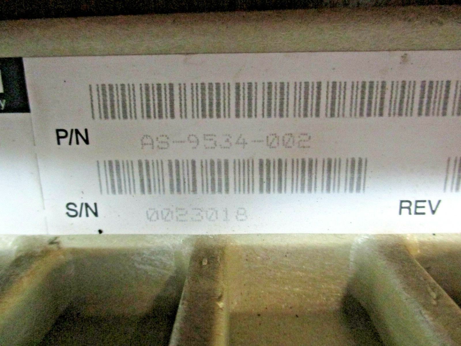 AEG Modicon AS-H819-209 PLC Rack AS-9534-002 Used