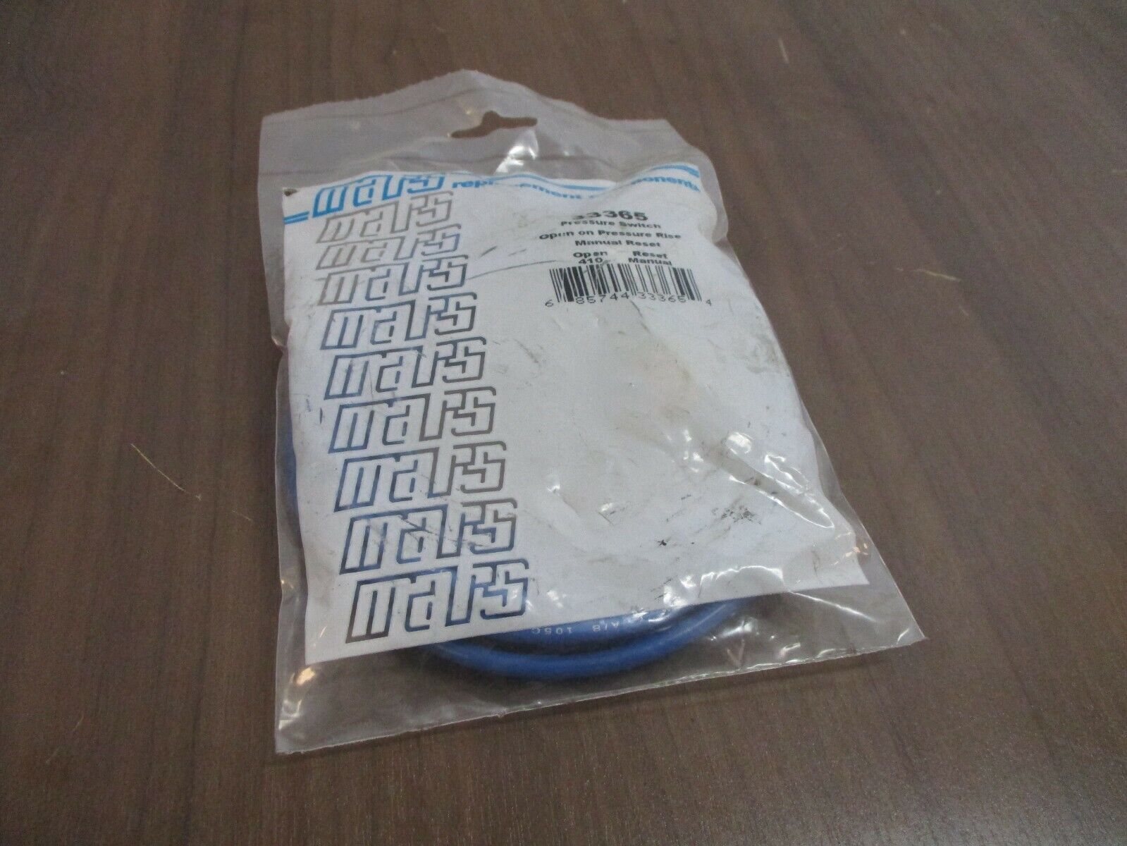 Mars Pressure Switch 33365 Manual Reset 0 Pen on Pressure Rise New Surplus