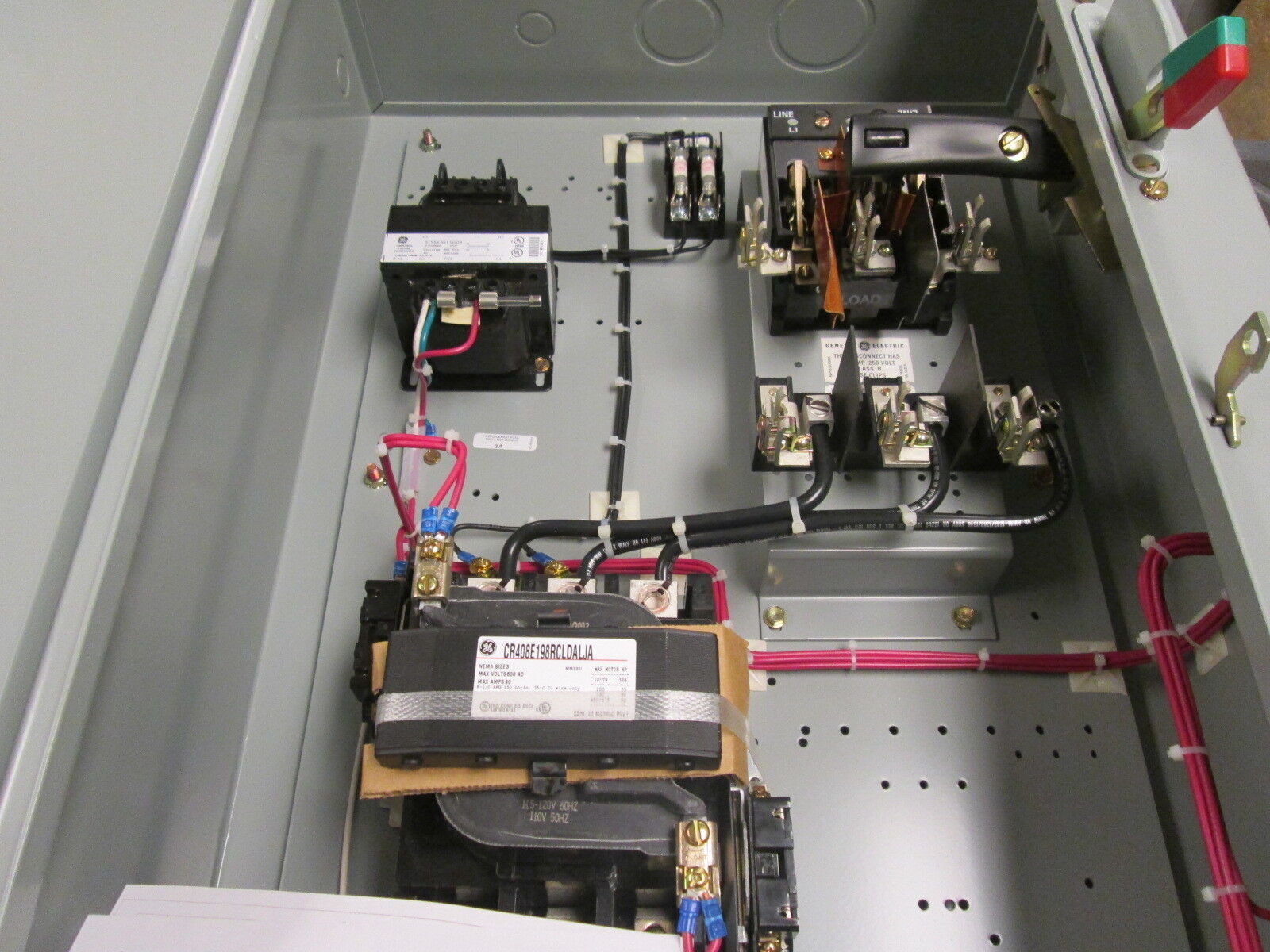 GE Fusible Size 3 Combination CR408E198RCLDALJA 90A 600V 115-120V Coil New Surpl