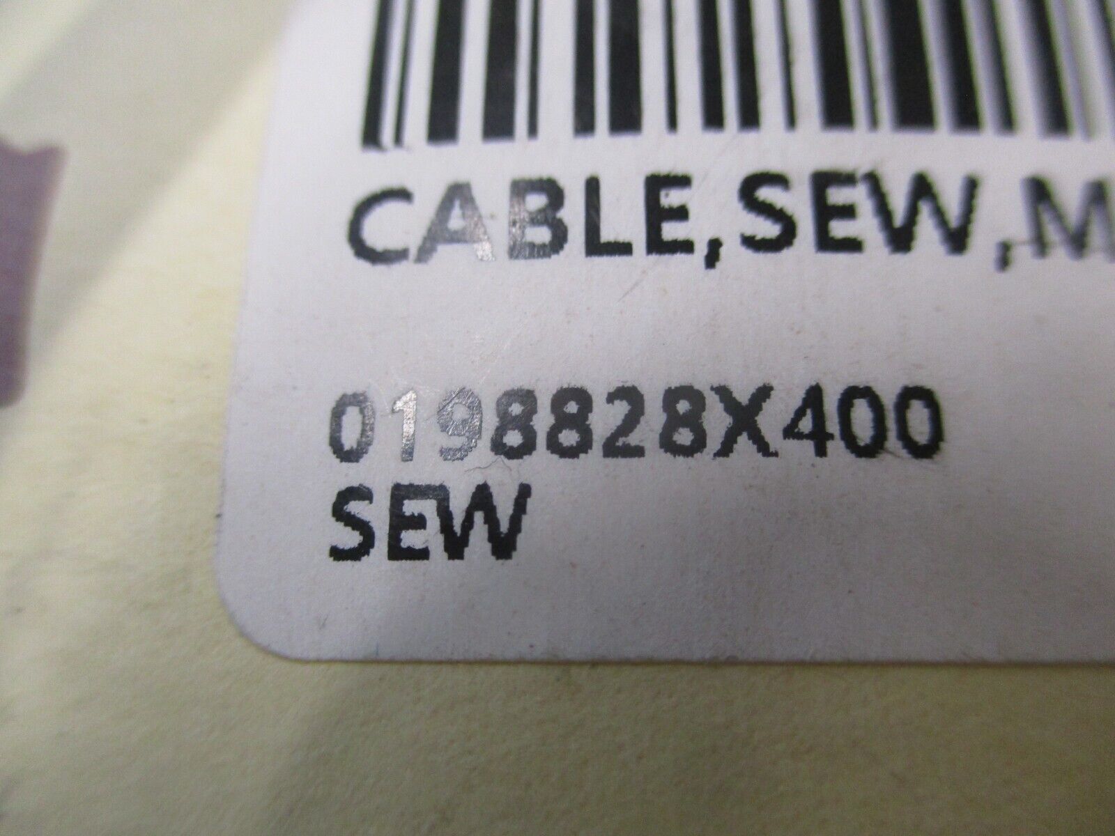 Sew Eurodrive Cordset 0198828X.50/40.0 Used