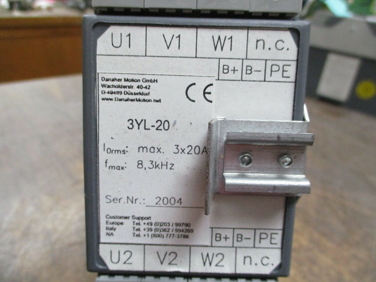 Danaher Motion Motor Control Unit 3YL-20 3X20A 8.3kHz Used