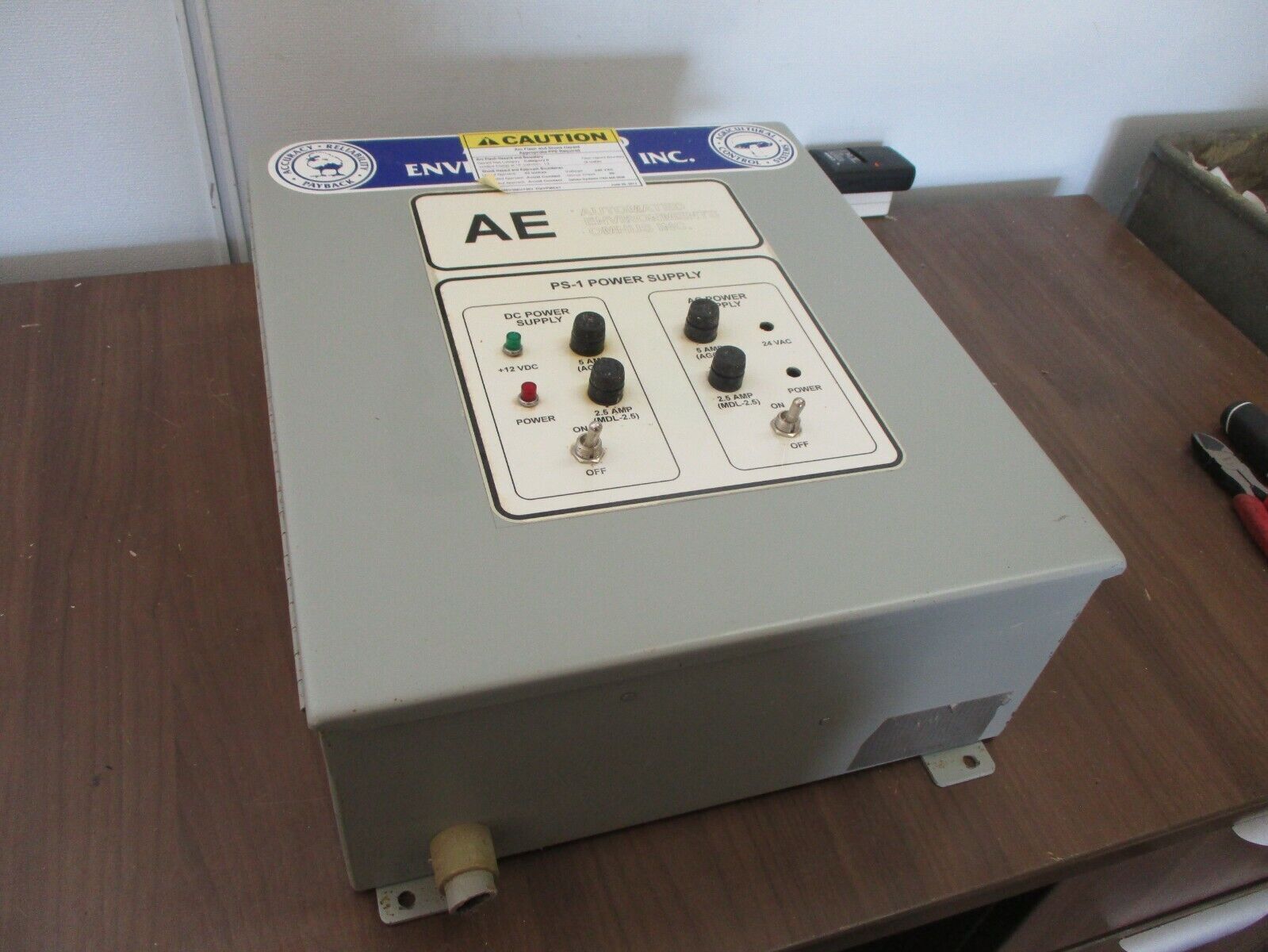Automated Environments, Inc. Power Supply PS-1 Type 12 Enclosure Used