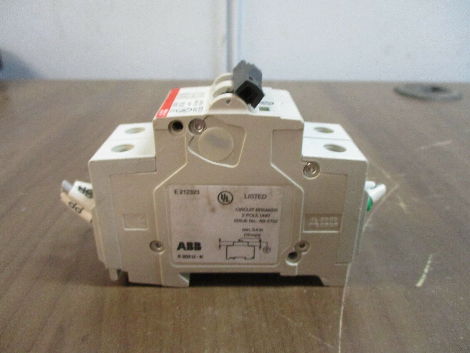 ABB Circuit Breaker S 202 U K6A 6A 240V 2P Used