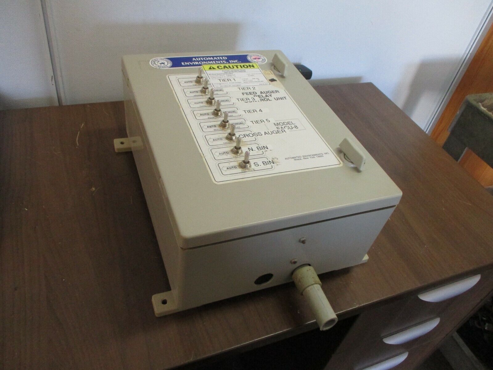 Automated Environments, Inc. Feed Auger Relay Control Unit FACU-8 Used