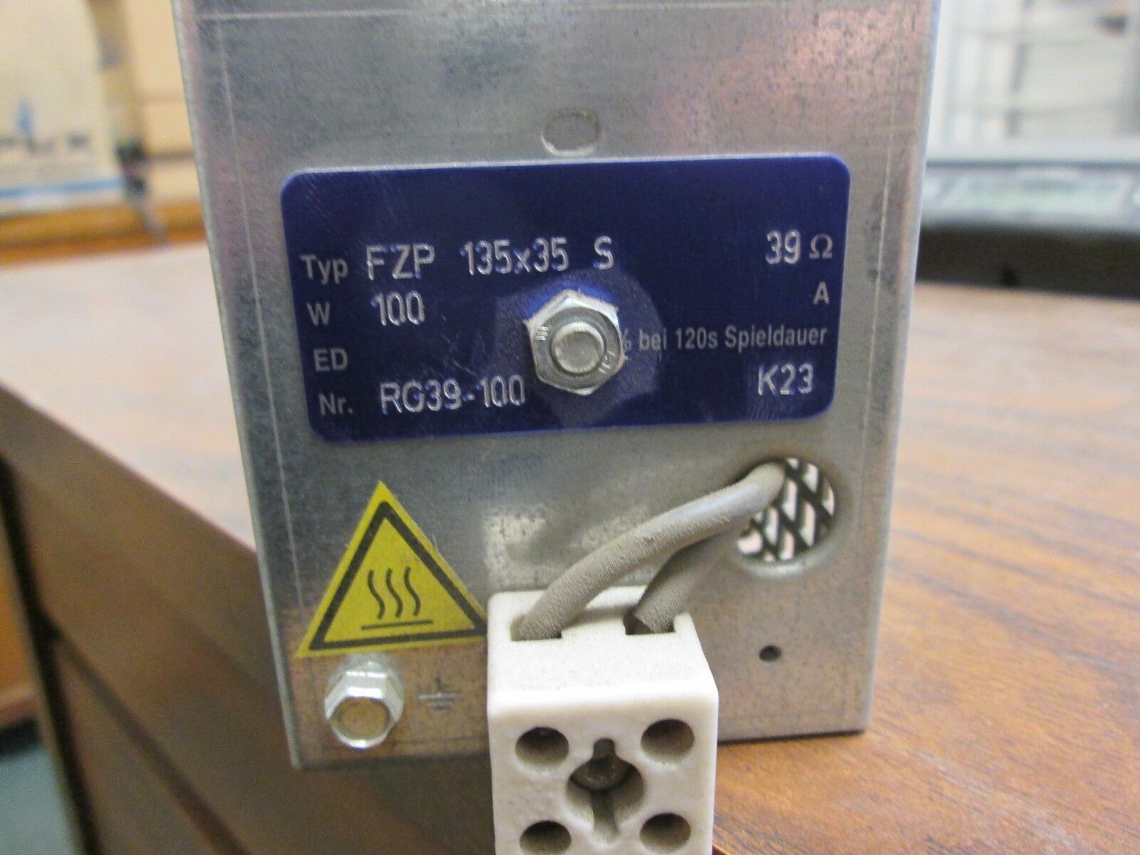 Frizlen GMBH Resistor FZP 135x35 S 39 Omh's 100W Used