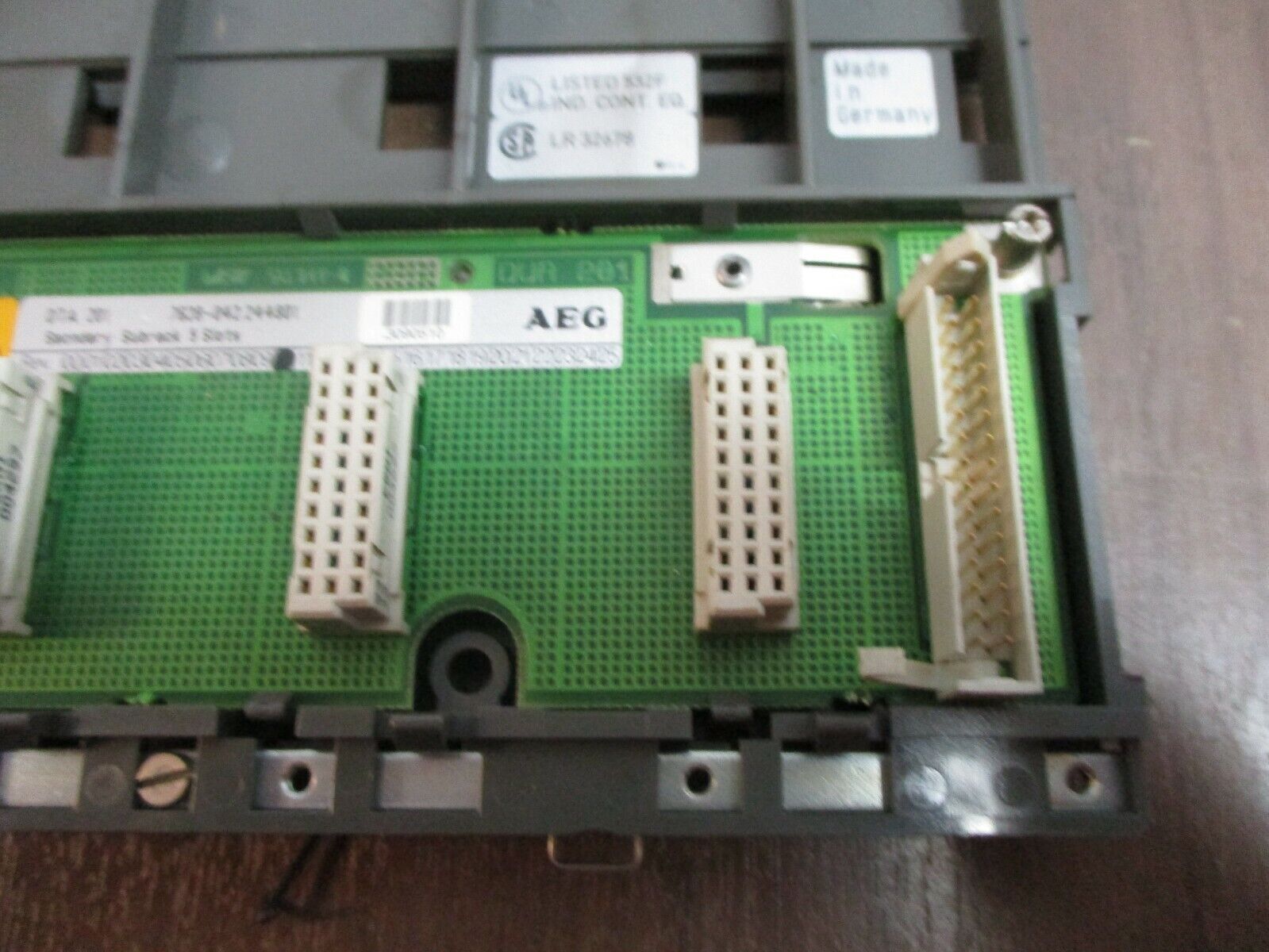 AEG DTA 201 Secondary Subrack 7628-042.244801 Rev. 10 5-Slot *Lot of 2* Used