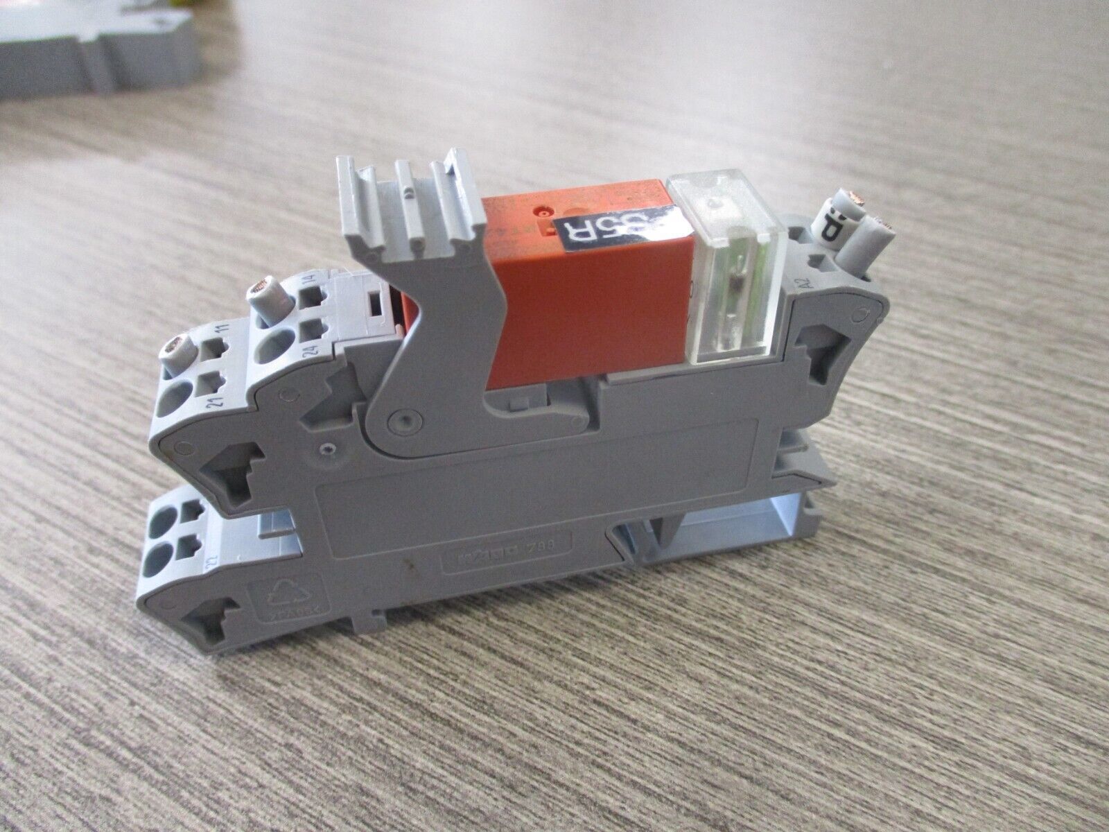 Wago Tbco Schrack relay RT314024 24VDC coil. W/Base used.