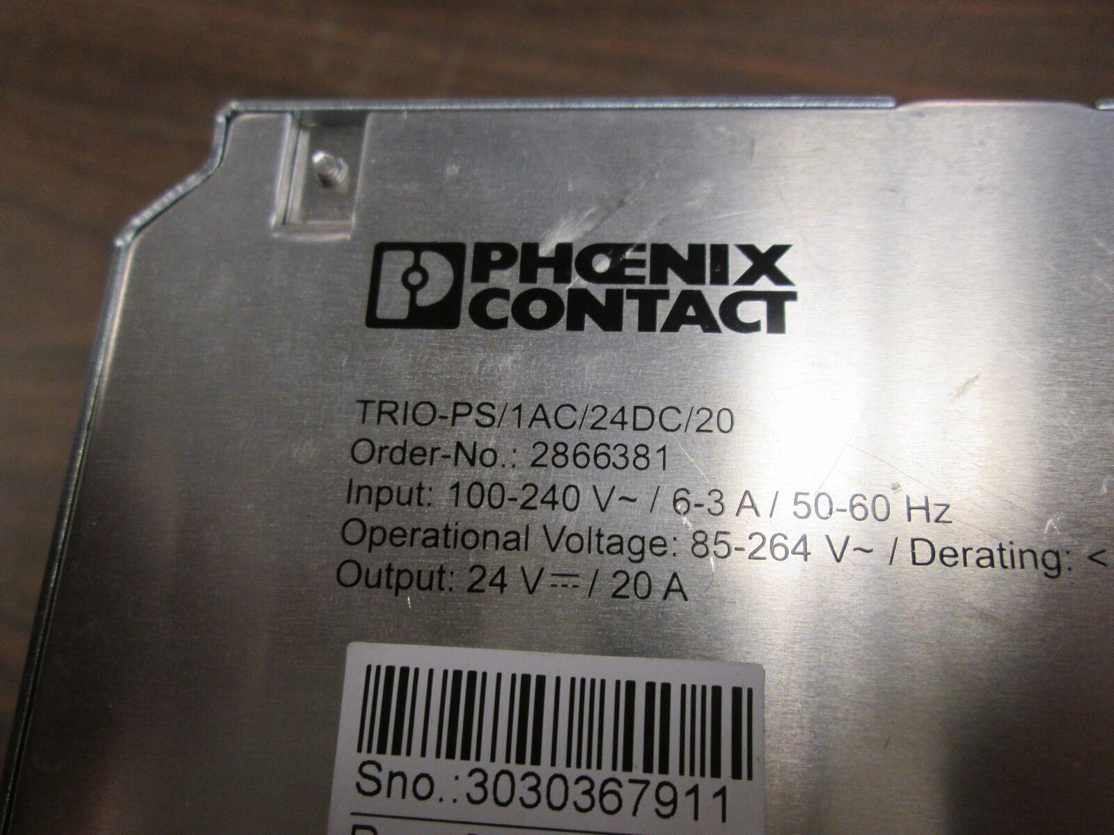 Phoenix Contact Trio Power DC Power Supply TRIO-PS/1AC/24DC/20 Used