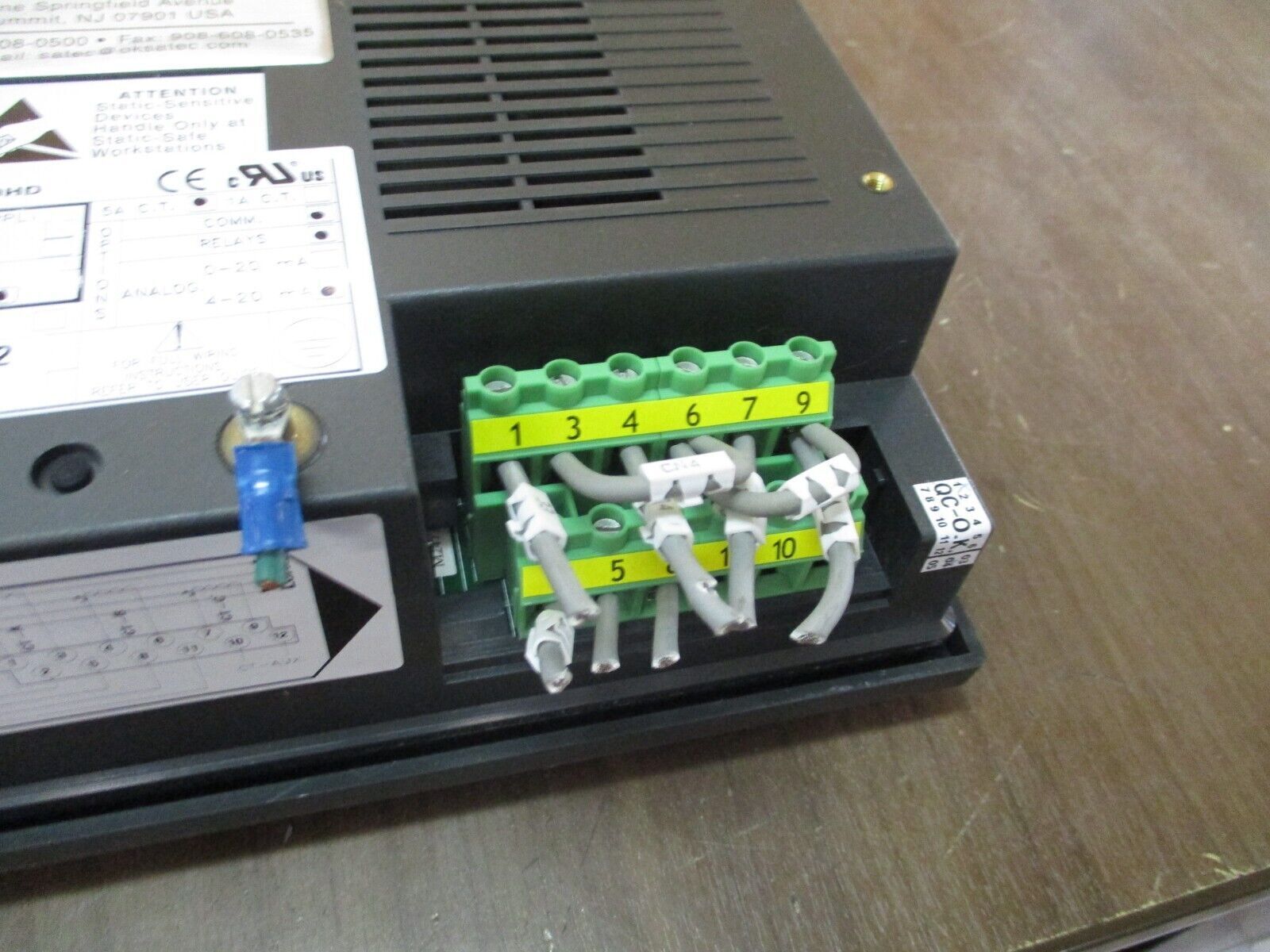 Satec Harmonic Power Direction Analyzer 290HD S/W Ver: 8.35 20-38VDC Used