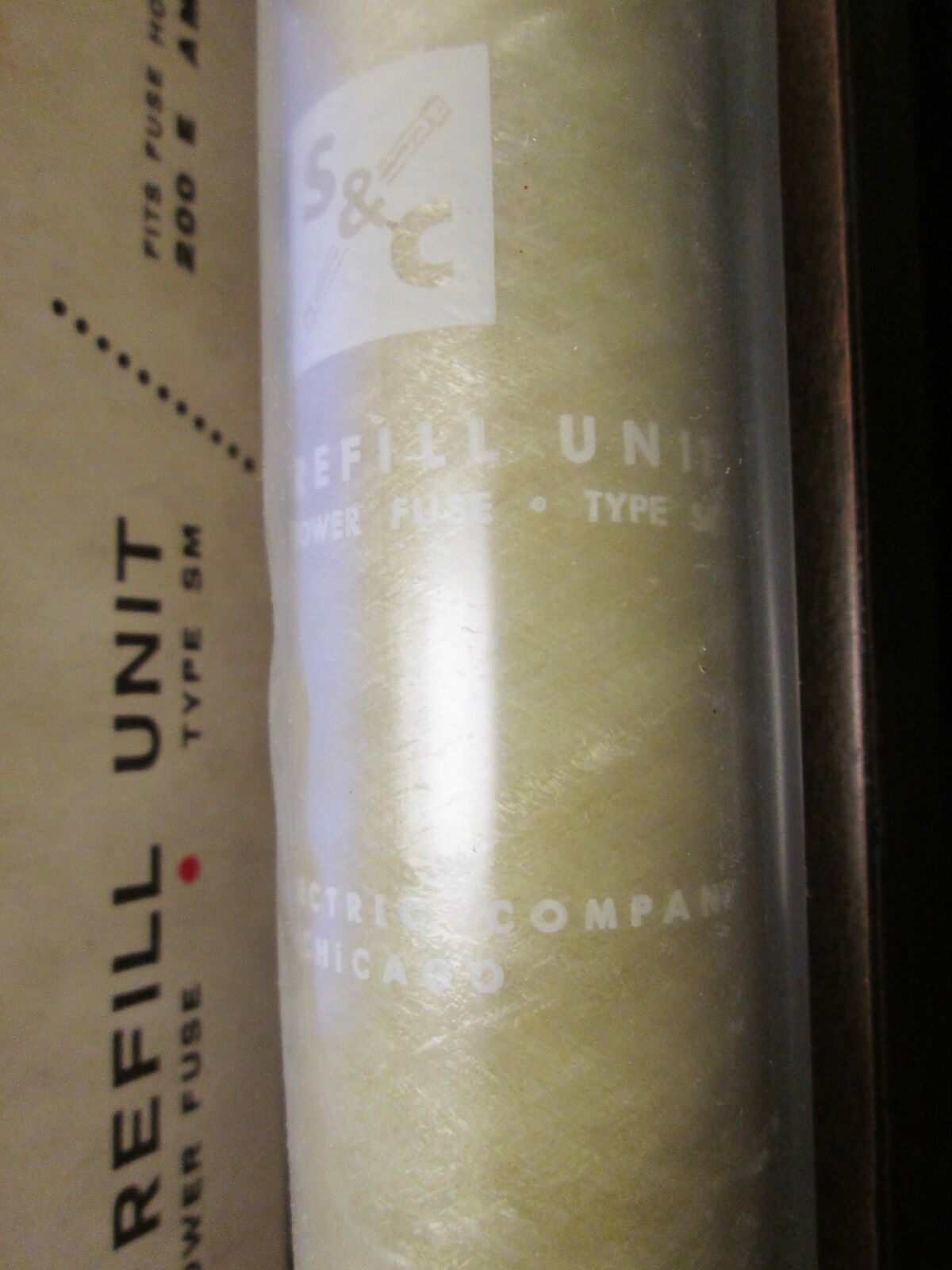 S&C SM-4 Power Fuse Refill Unit 252300-R4 14.4KV 200A Used