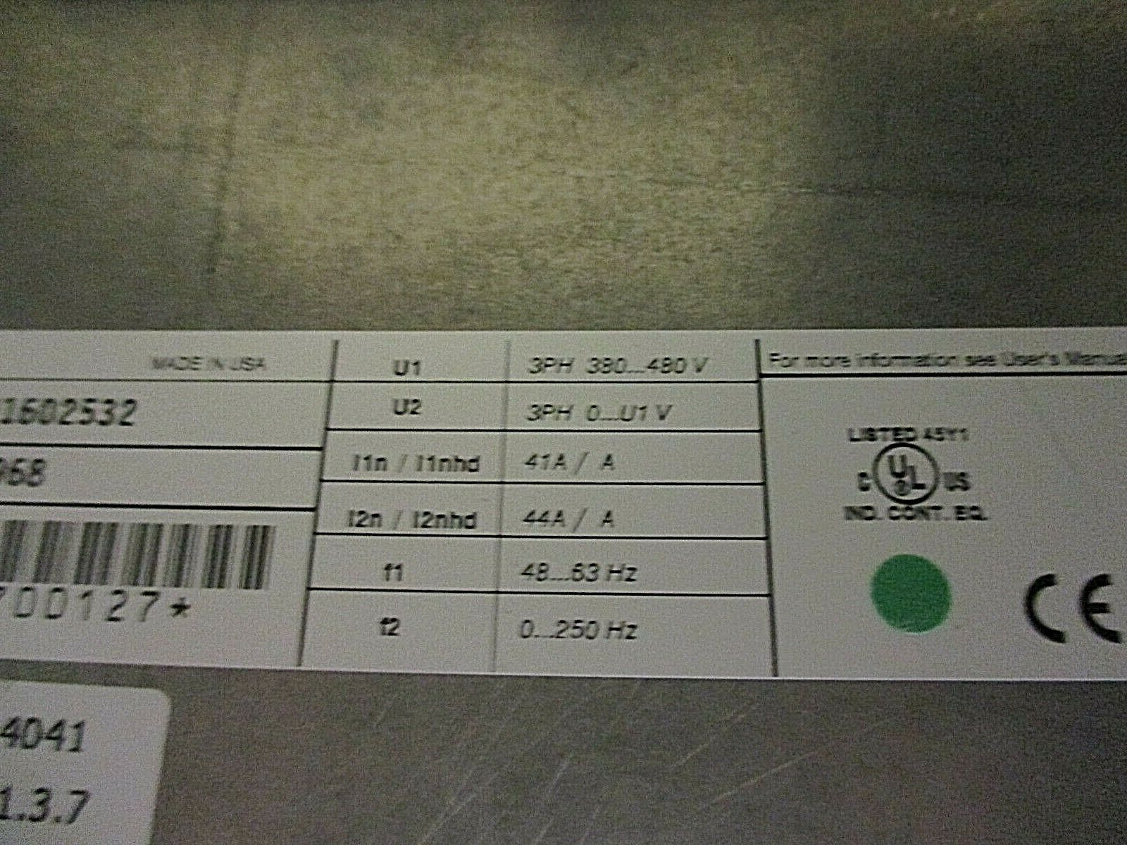 ABB ACH401 AC Drive ACH401602532 30HP 3Ph w/ Keypad Used