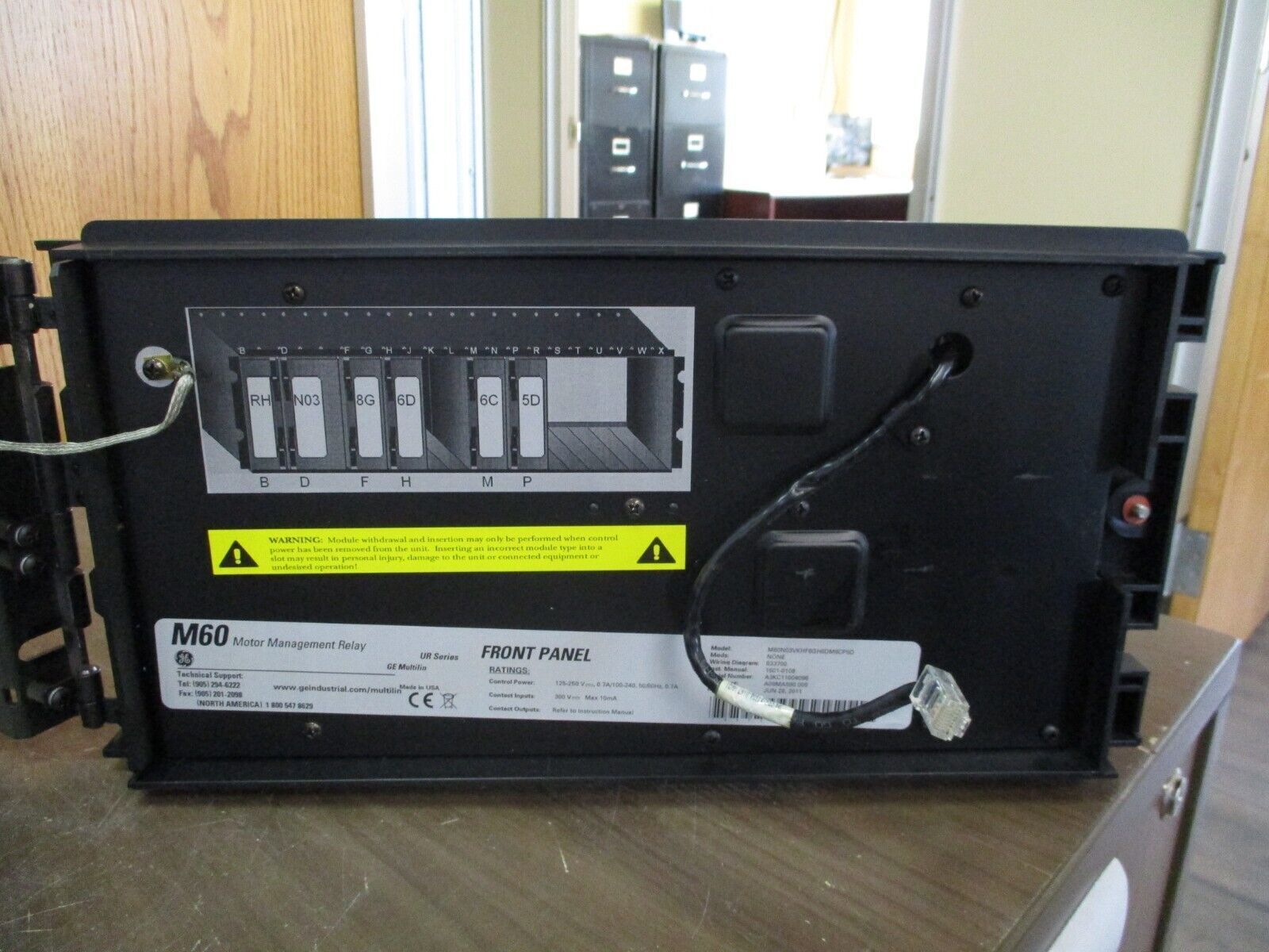 GE Multilin M60 Motor Management Relay M60N03VKHF8GH6DM6CP5D F/W: A09MA590.00