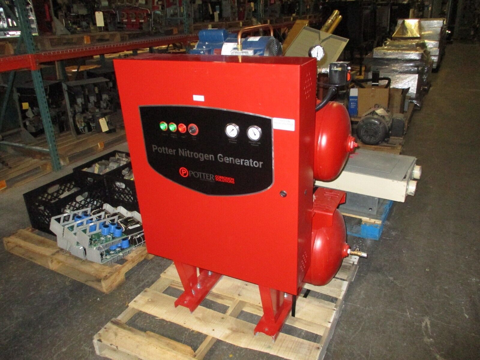 Potter NGP-500D Nitrogen Generator NGP-500D-1A 20 Gal Air Tank 115V 1Ph Used