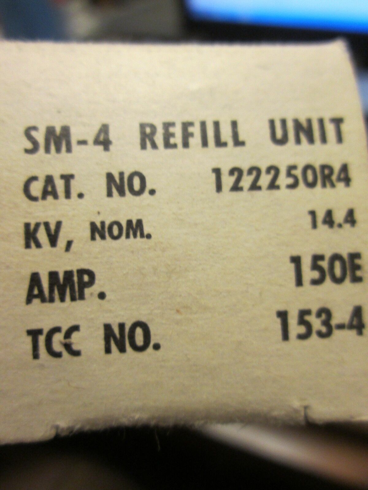 S&C SM-4 Power Fuse Refill Unit 252350-R4 14.4KV 150A Used