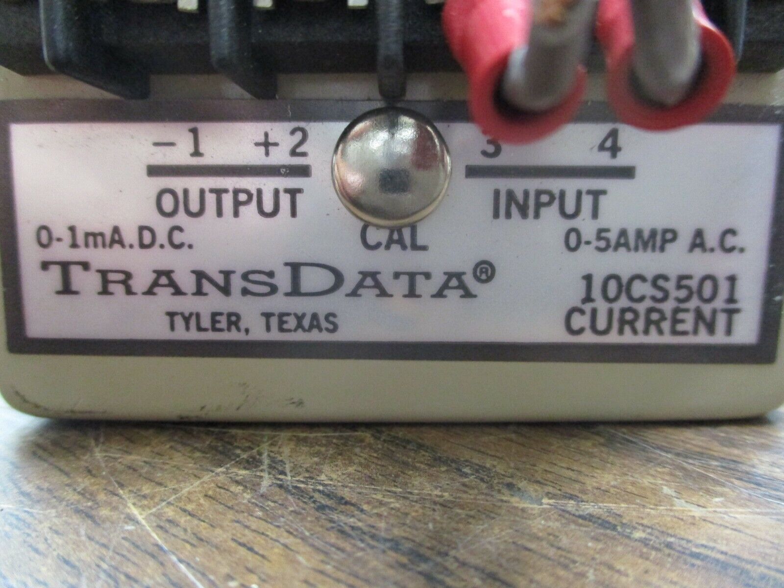 TransData Current Transducer 10CS501 Input: 0-5A AC Output: 0-1mA DC Used