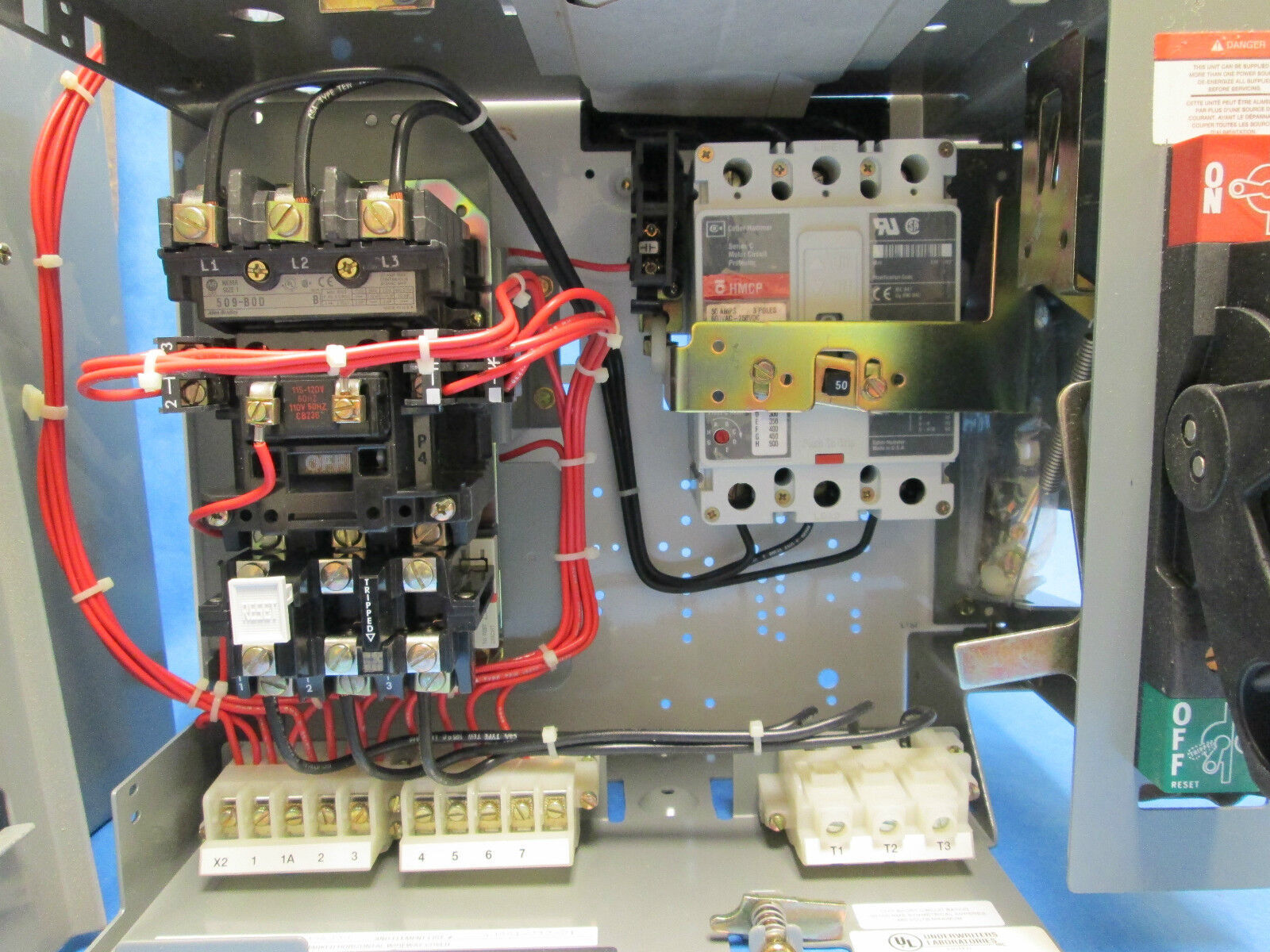 Allen-Bradley 2113B FVNR MCC Bucket Size 1 7.5 HP 50A New Surplus