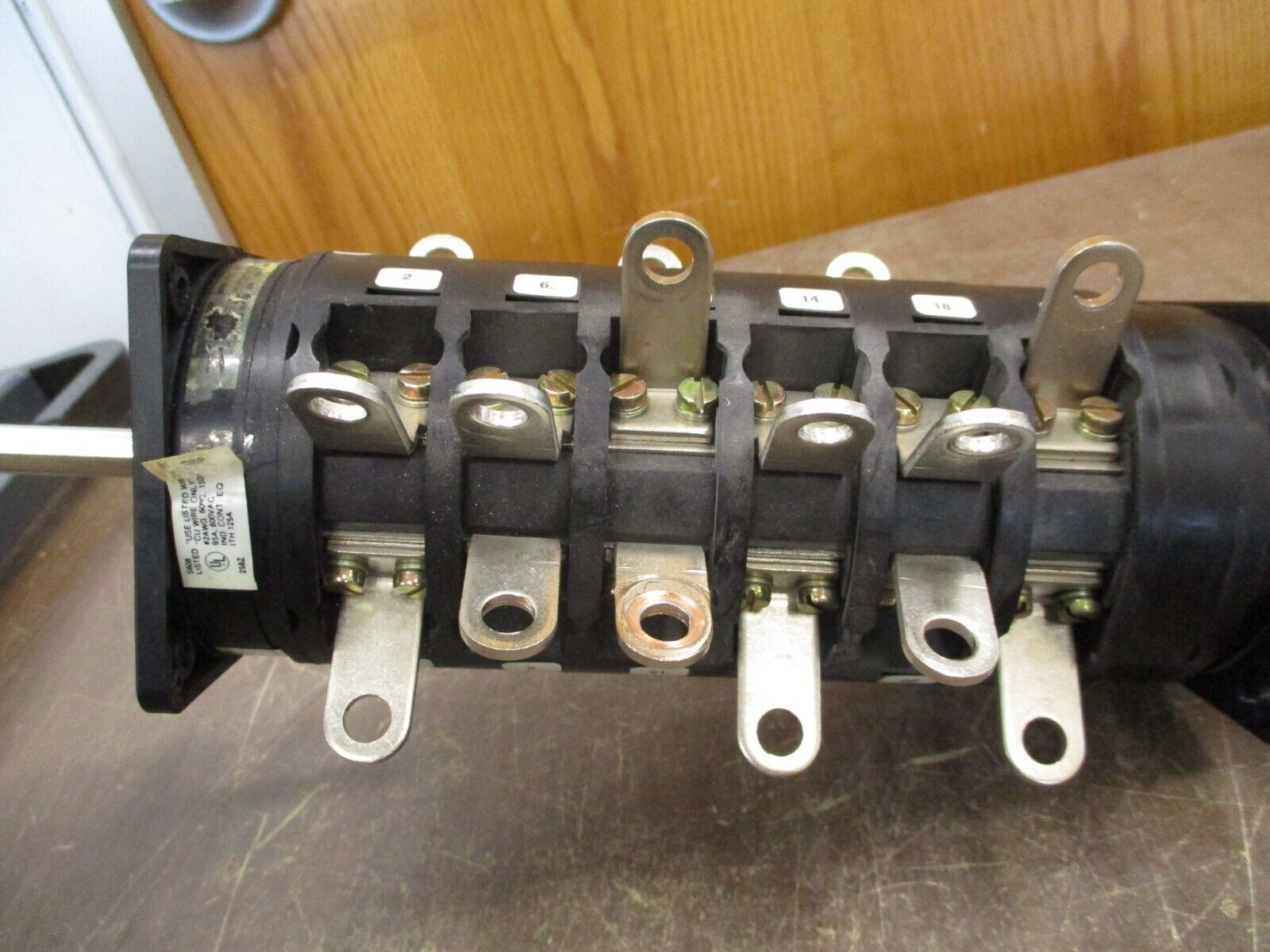 Salzer Rotary Switch S608 w/ S213 Module *Broken Mounting Plates* Used