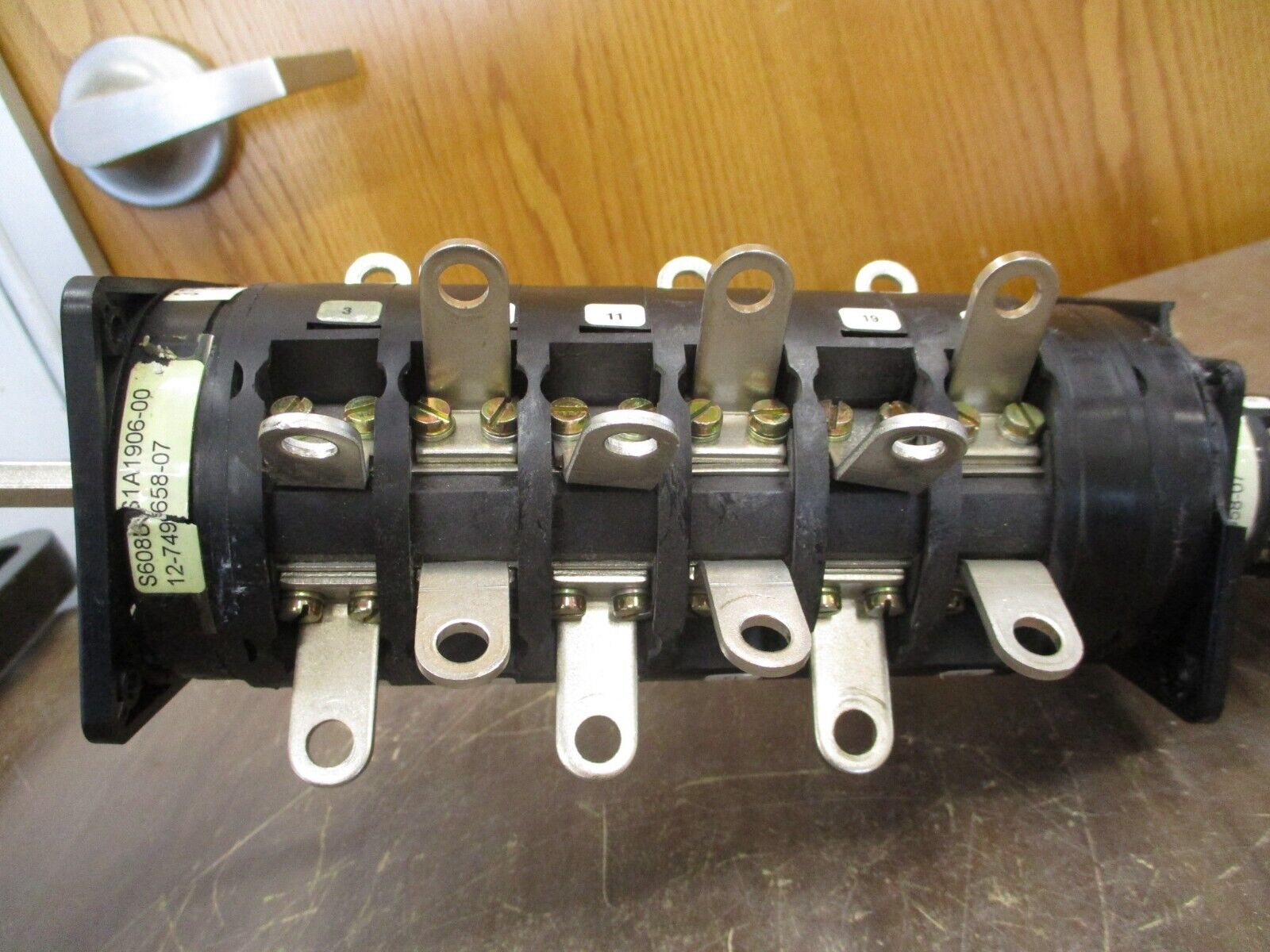 Salzer Rotary Switch S608 w/ S213 Module *Broken Mounting Plates* Used