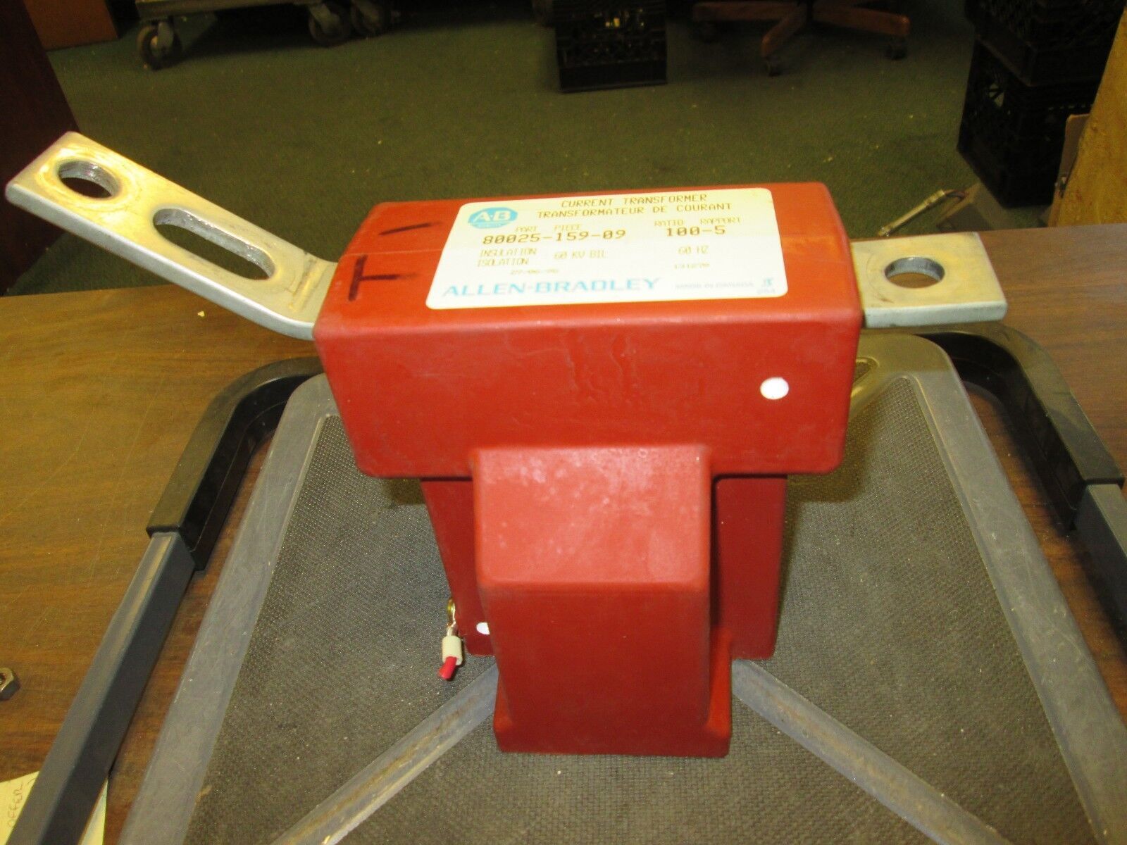 Allen-Bradley Current Transformer 80025-159-09 ratio 100-5 60 KV BIL Used