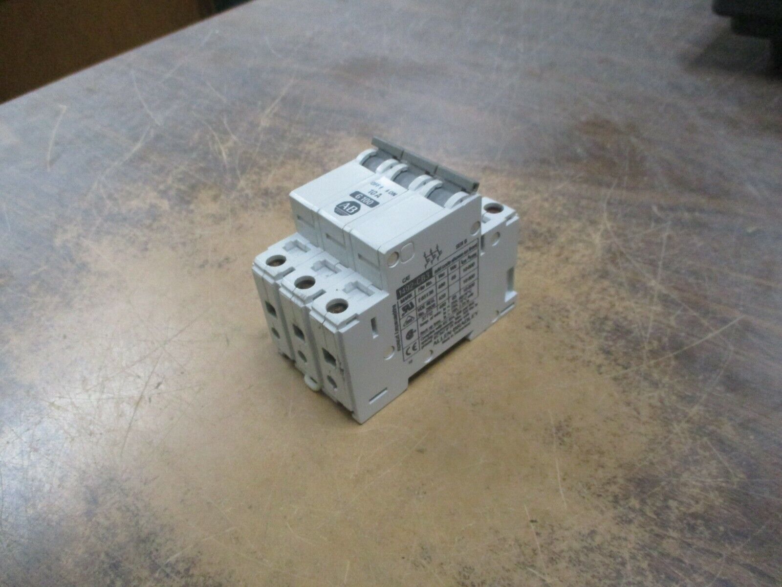 Allen-Bradley Circuit Breaker 1492-CB3-G100 10A, 3P, Used