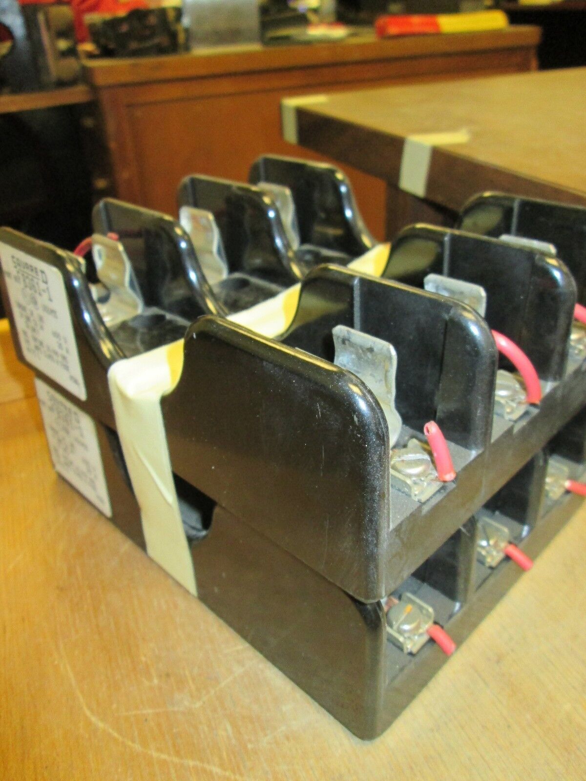Square D Fuse Block FB361-1 30A 600V 3P Lot of 2 Used