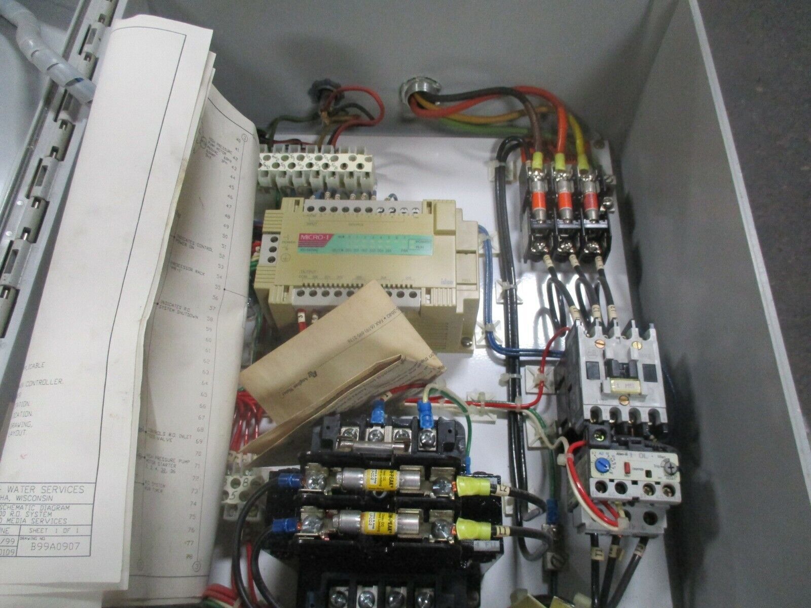 Water Services Corp Reverse Osmosis Controller TFBG12600 Used