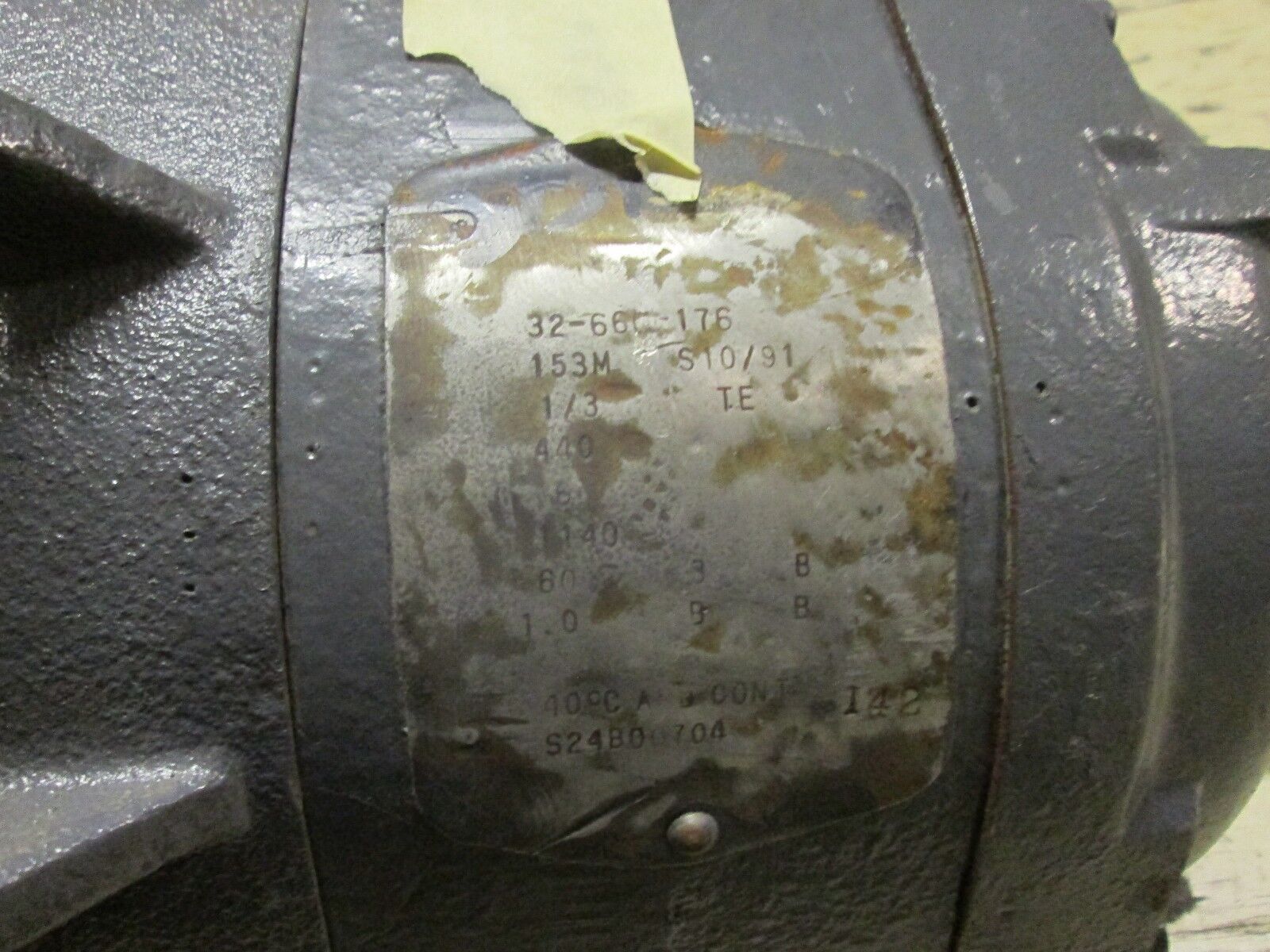 Electro-Mec Inc. AC Motor 1/3HP 440V Used