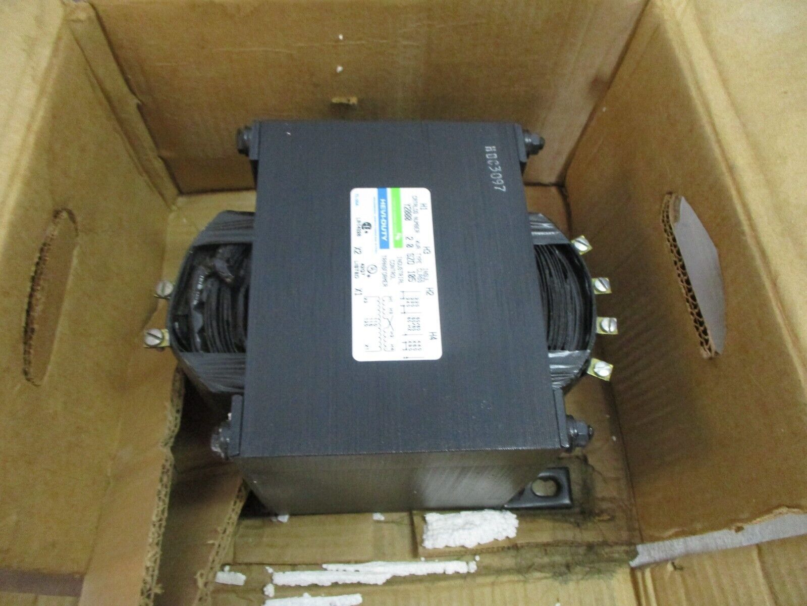 Hevi-Duty Transformer Y2000 2.0kVA Pri: 240/480V Sec: 120V 50/60Hz 1Ph