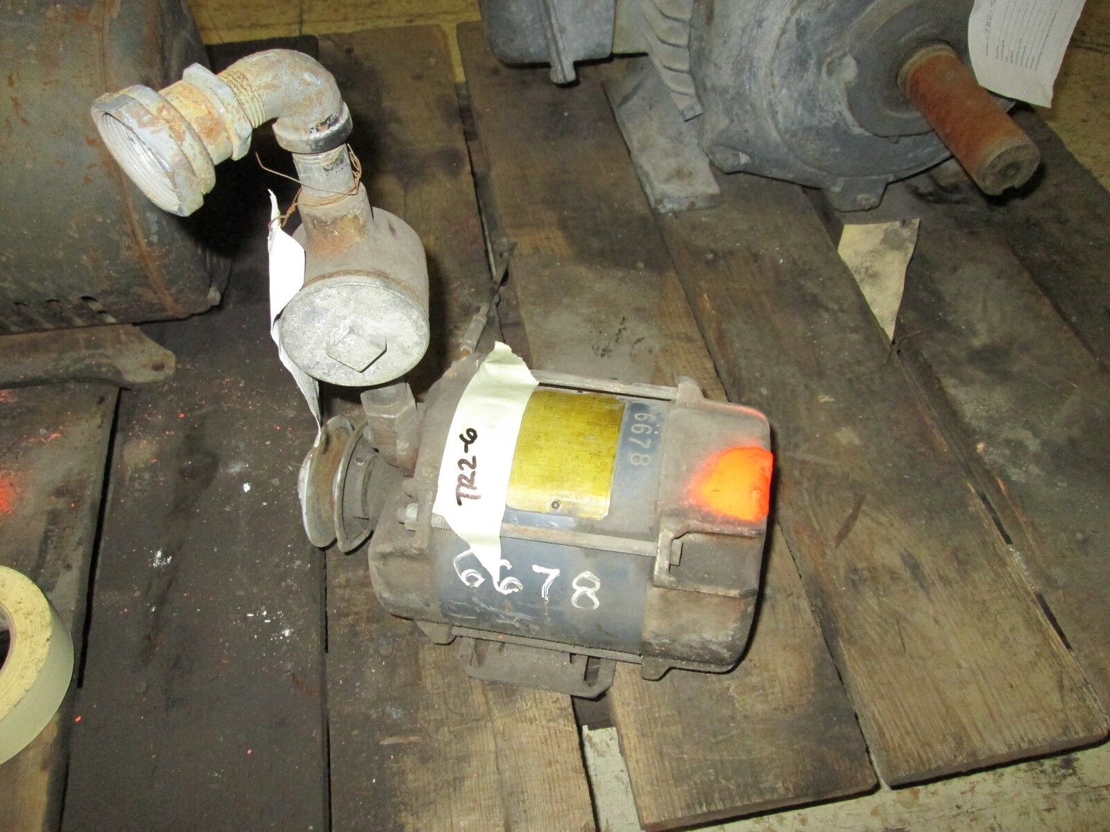 Leland Ohio Motors AC Motor 19490 1/4HP 1725 RPM C48 Frame 155V 4.7V Used
