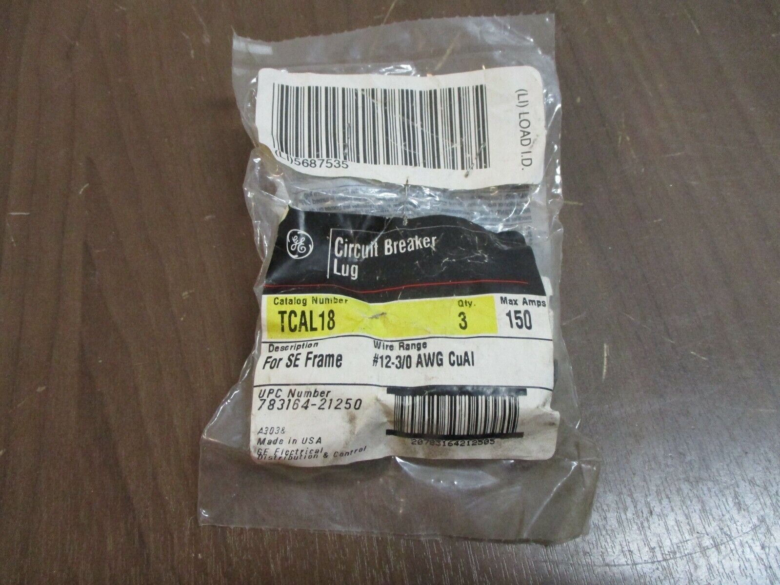 GE Circuit Breaker Lugs TCAL18 For SE Frame 150A #12-3/0 AWG *Set of 3*