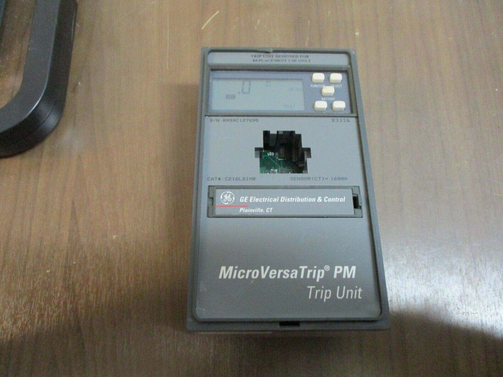 GE MicroVersaTrip PM Trip Unit C216LSIMR Sensor: 1600A Used