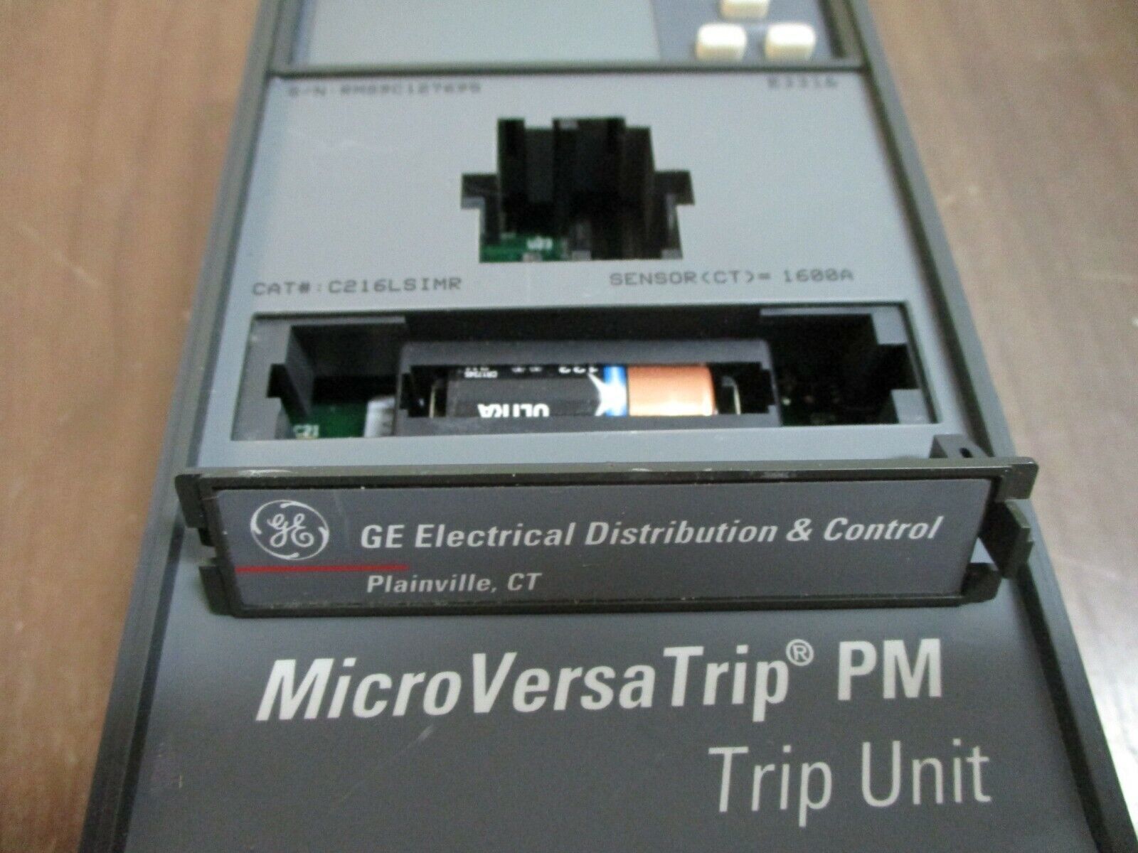 GE MicroVersaTrip PM Trip Unit C216LSIMR Sensor: 1600A Used