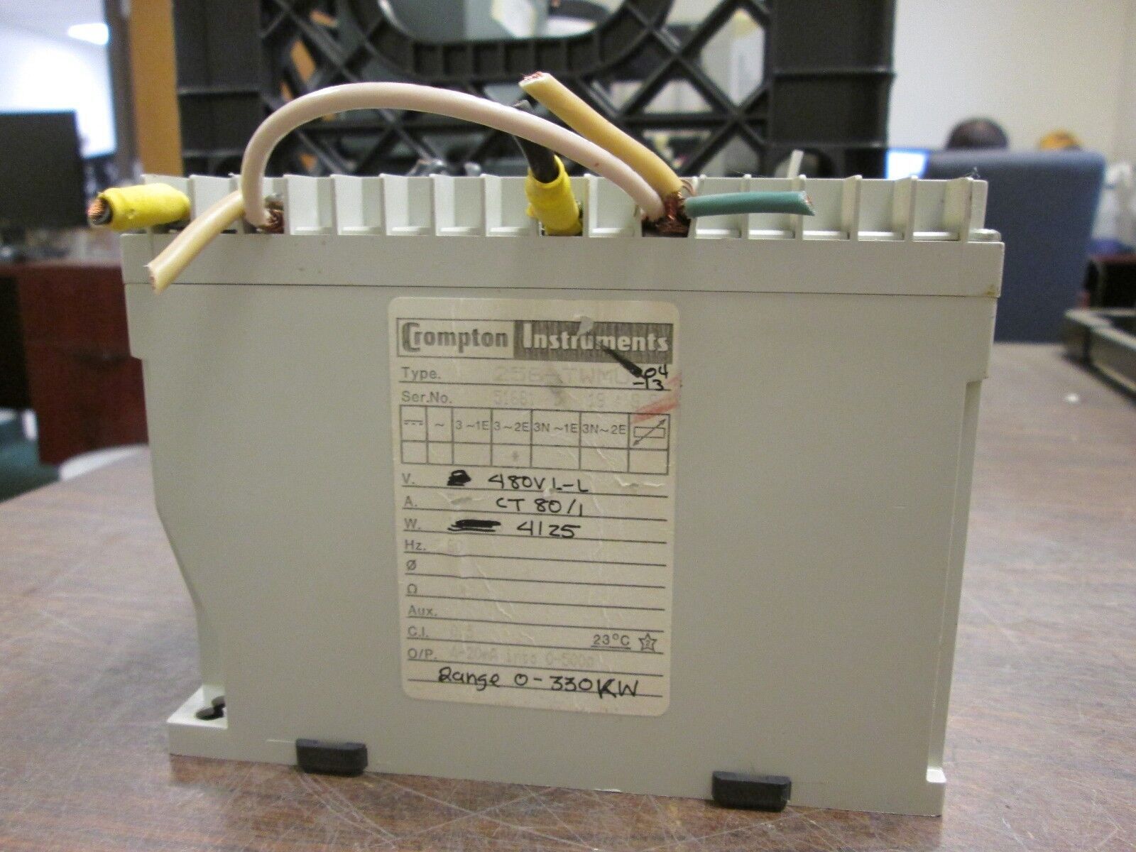 Crompton Transducer 256-TWMU-P34 480V L-L CT 80/1 4125W 60Hz Used