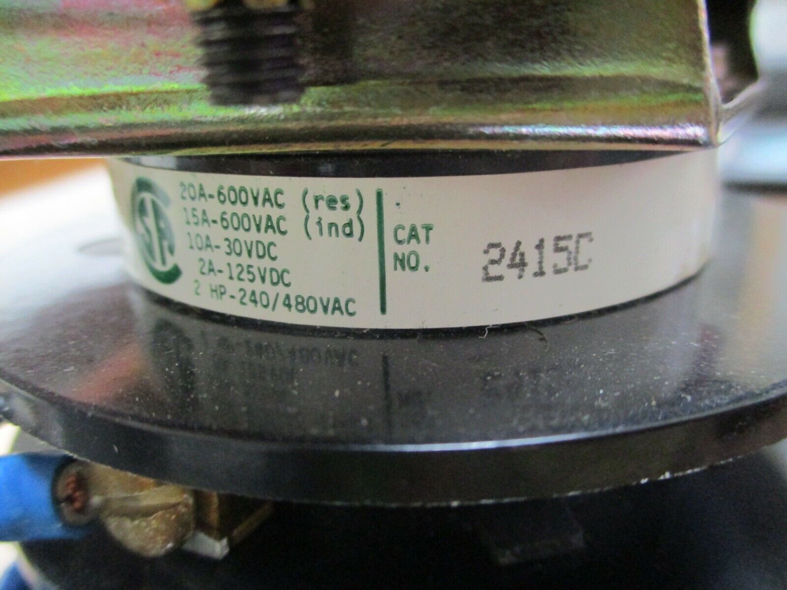 Electoswitch Series 24 Ammeter-Voltmeter Rotary Switch 2415C 20A 600V Used