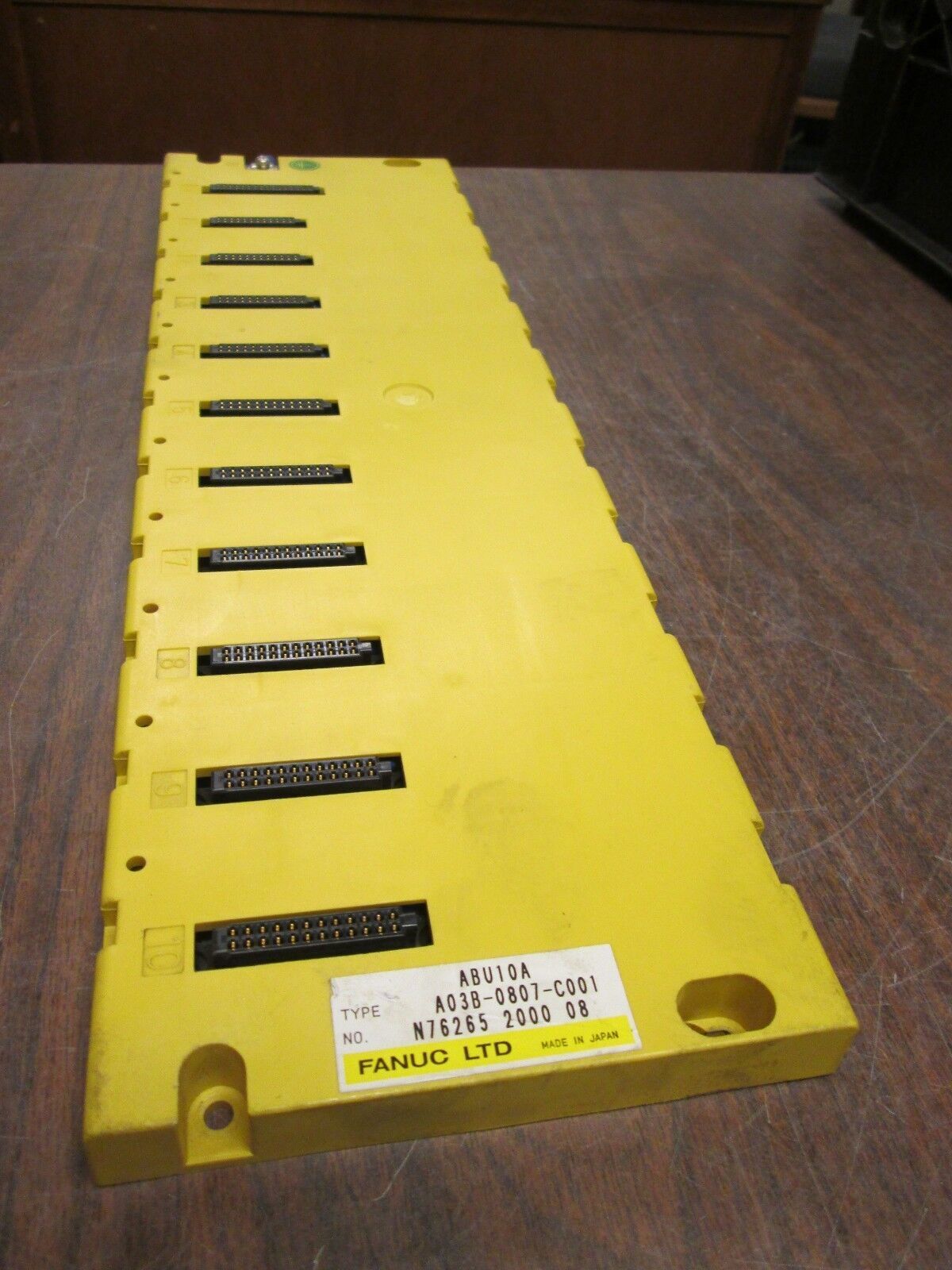 Fanuc I/O Module Base A03B-0807-C001 10-Slot Used