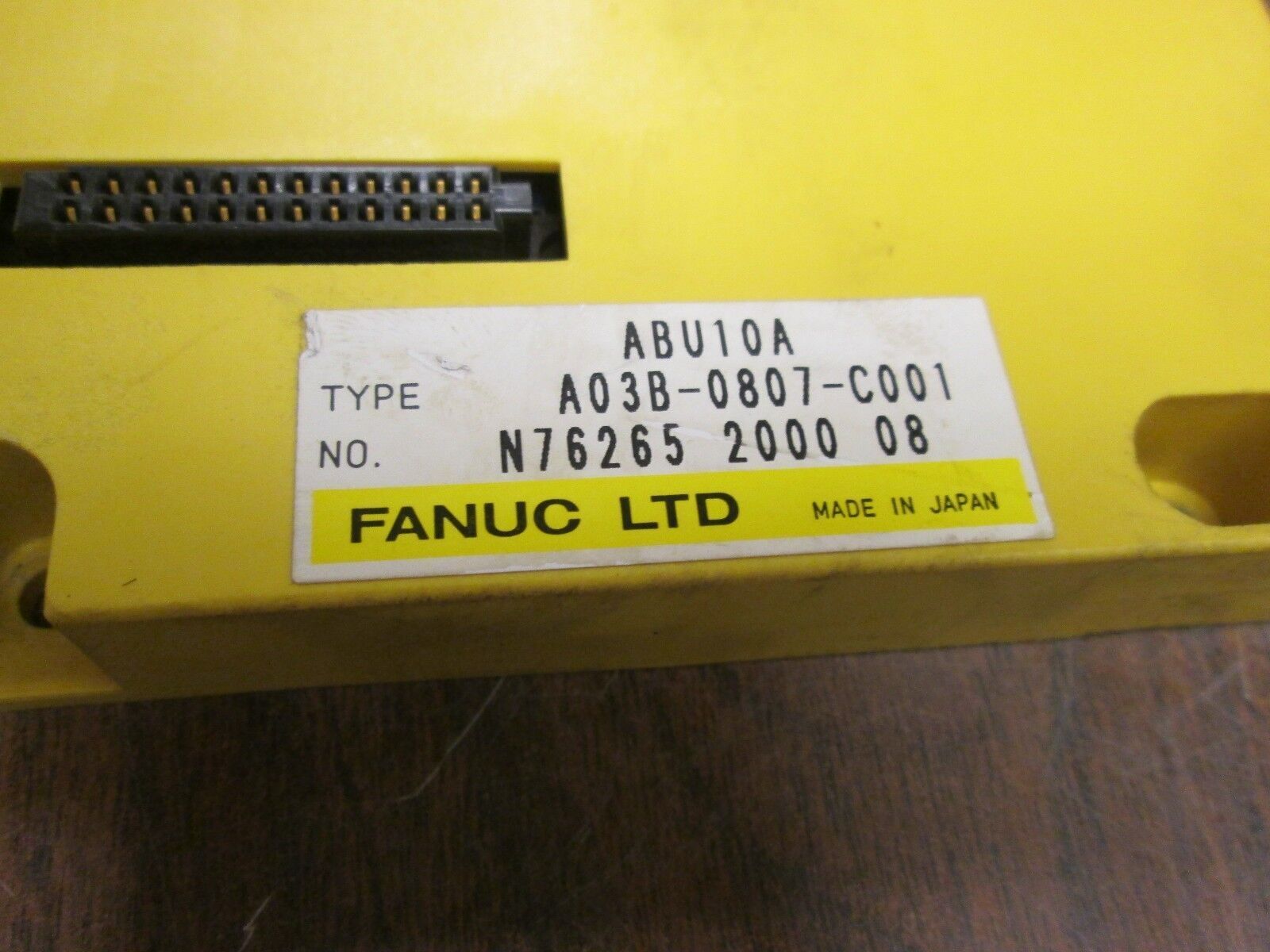 Fanuc I/O Module Base A03B-0807-C001 10-Slot Used