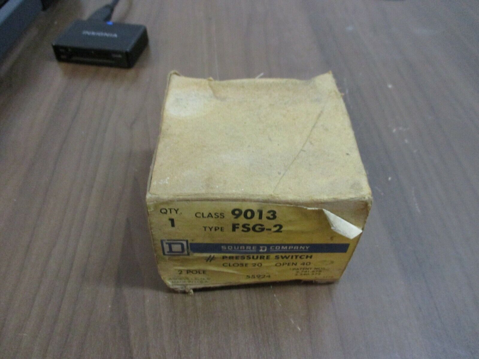 Square D Pressure Switch 9013 FSG-2 2P Close 20 Open 40 New Surplus